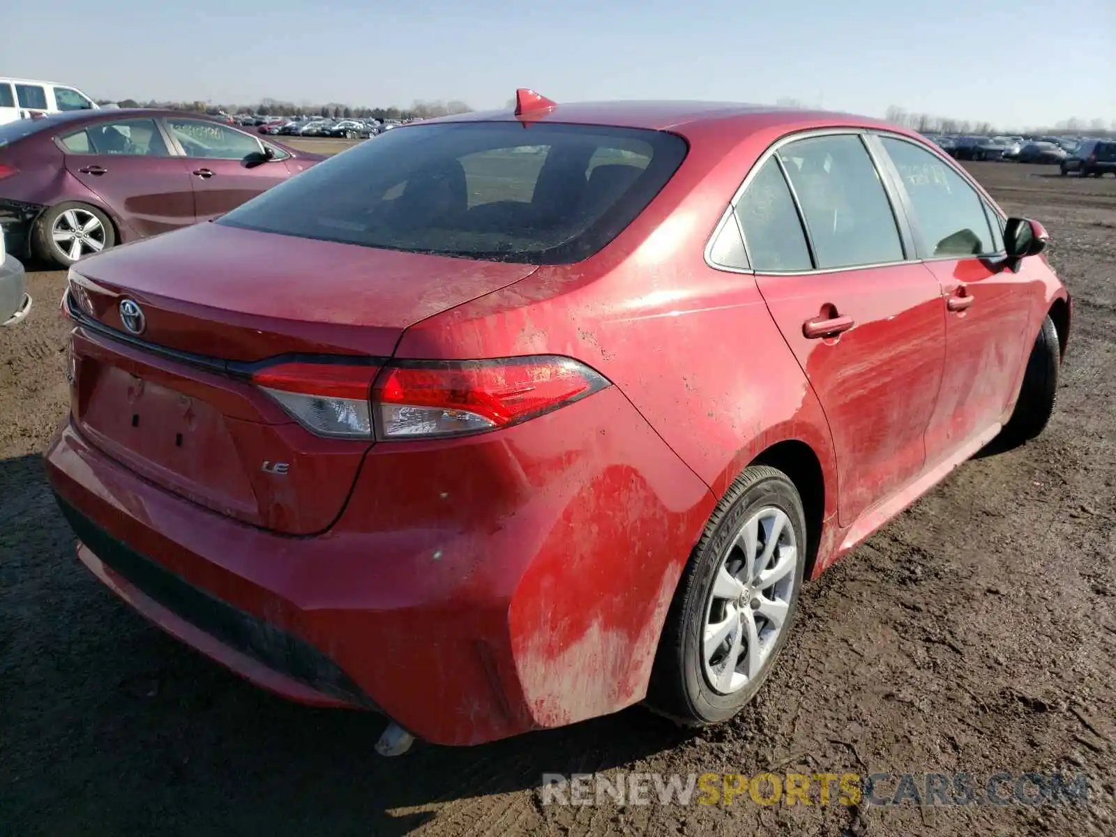 4 Photograph of a damaged car JTDEPRAE2LJ040661 TOYOTA COROLLA 2020