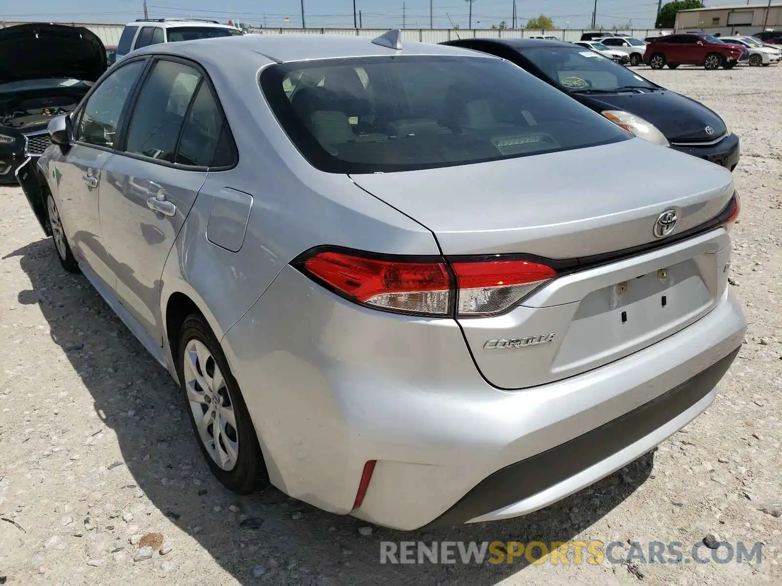 3 Photograph of a damaged car JTDEPRAE2LJ040675 TOYOTA COROLLA 2020