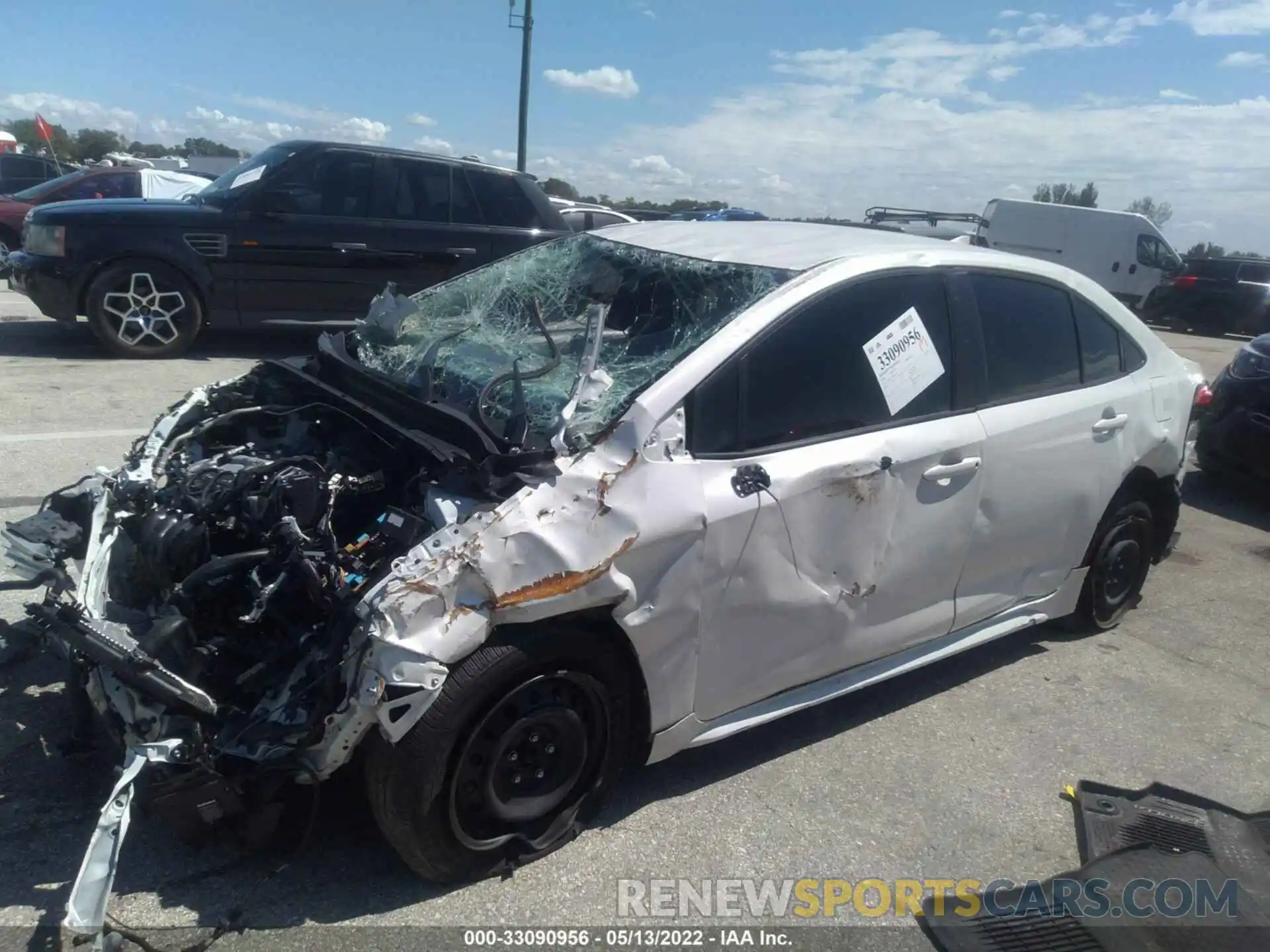 2 Photograph of a damaged car JTDEPRAE2LJ040773 TOYOTA COROLLA 2020