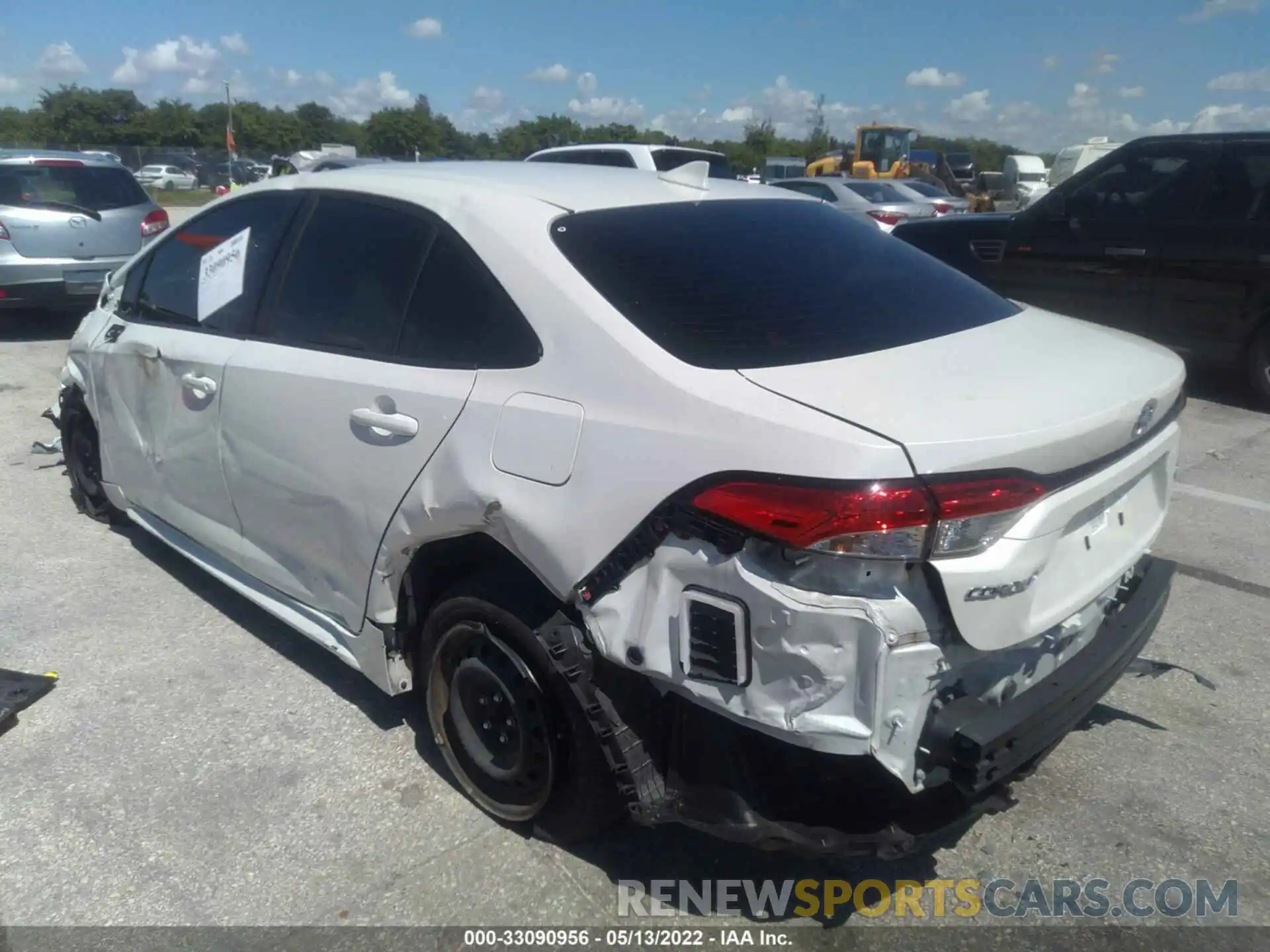 3 Photograph of a damaged car JTDEPRAE2LJ040773 TOYOTA COROLLA 2020