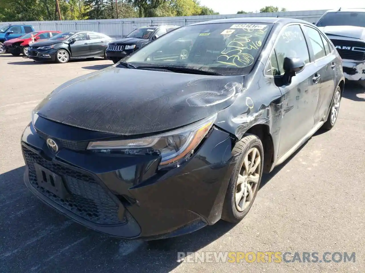 2 Photograph of a damaged car JTDEPRAE2LJ040840 TOYOTA COROLLA 2020