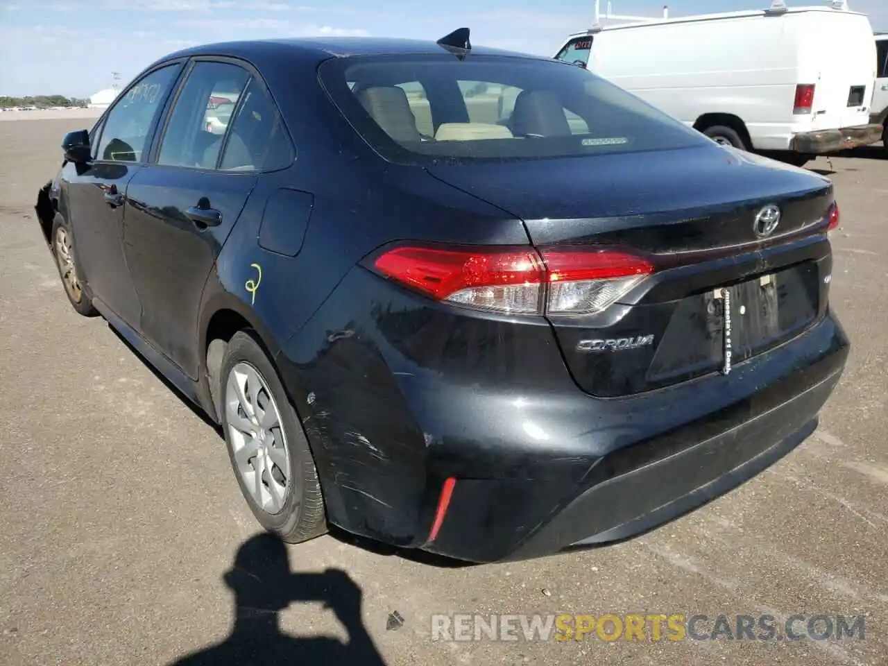 3 Photograph of a damaged car JTDEPRAE2LJ040840 TOYOTA COROLLA 2020