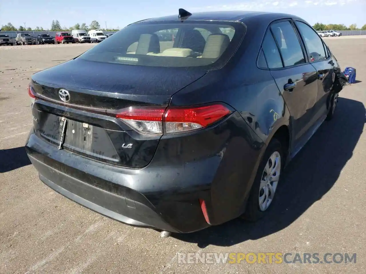 4 Photograph of a damaged car JTDEPRAE2LJ040840 TOYOTA COROLLA 2020