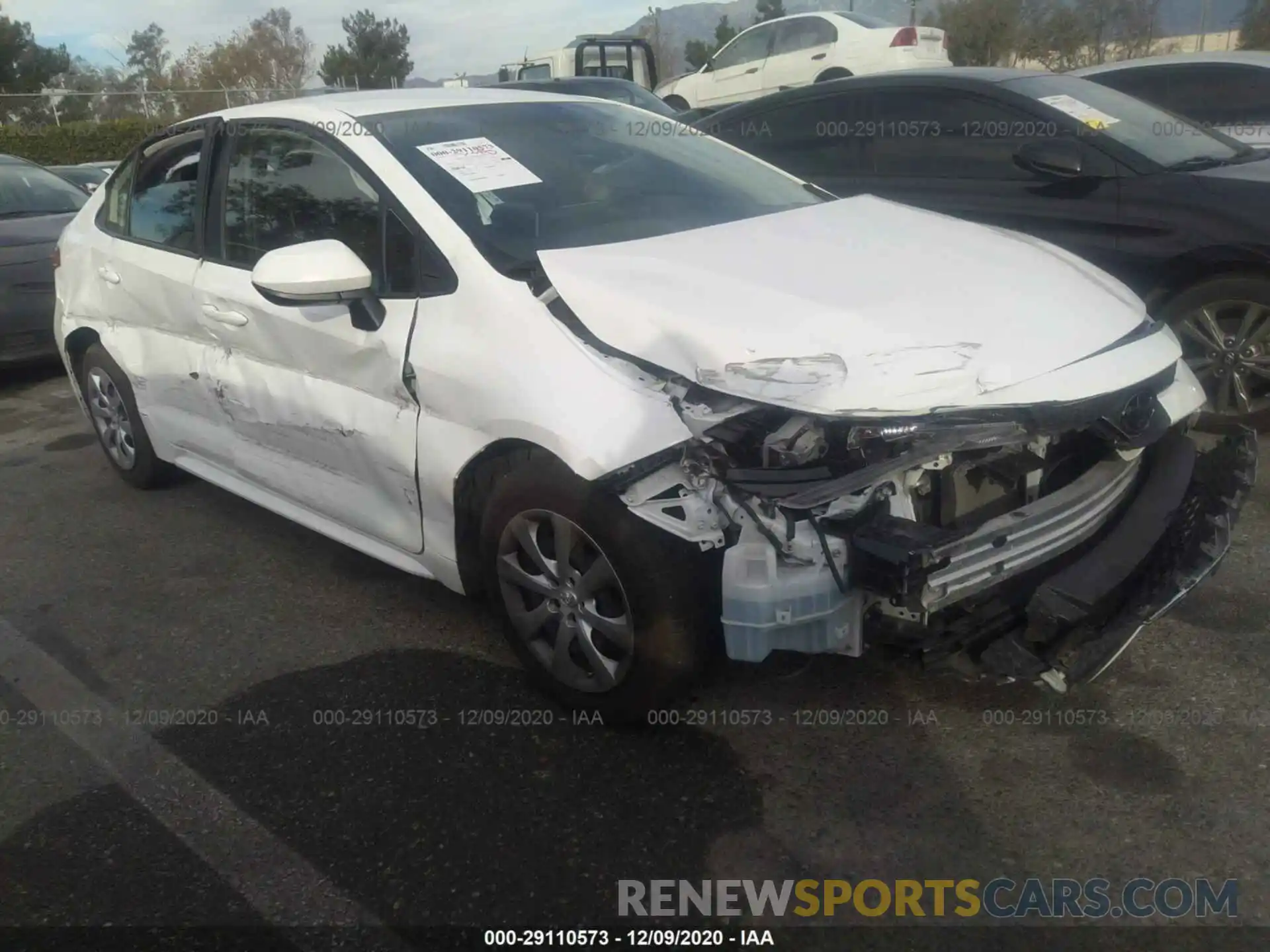 1 Photograph of a damaged car JTDEPRAE2LJ040899 TOYOTA COROLLA 2020