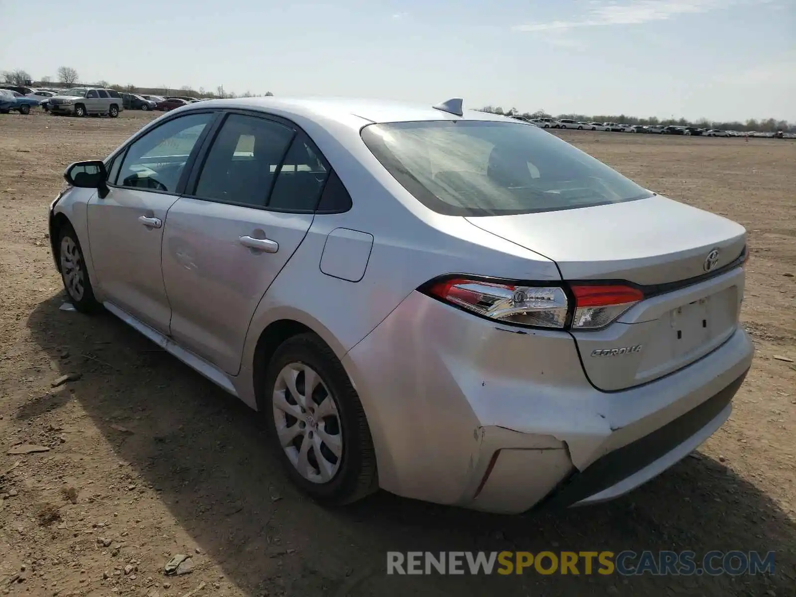 3 Photograph of a damaged car JTDEPRAE2LJ040966 TOYOTA COROLLA 2020