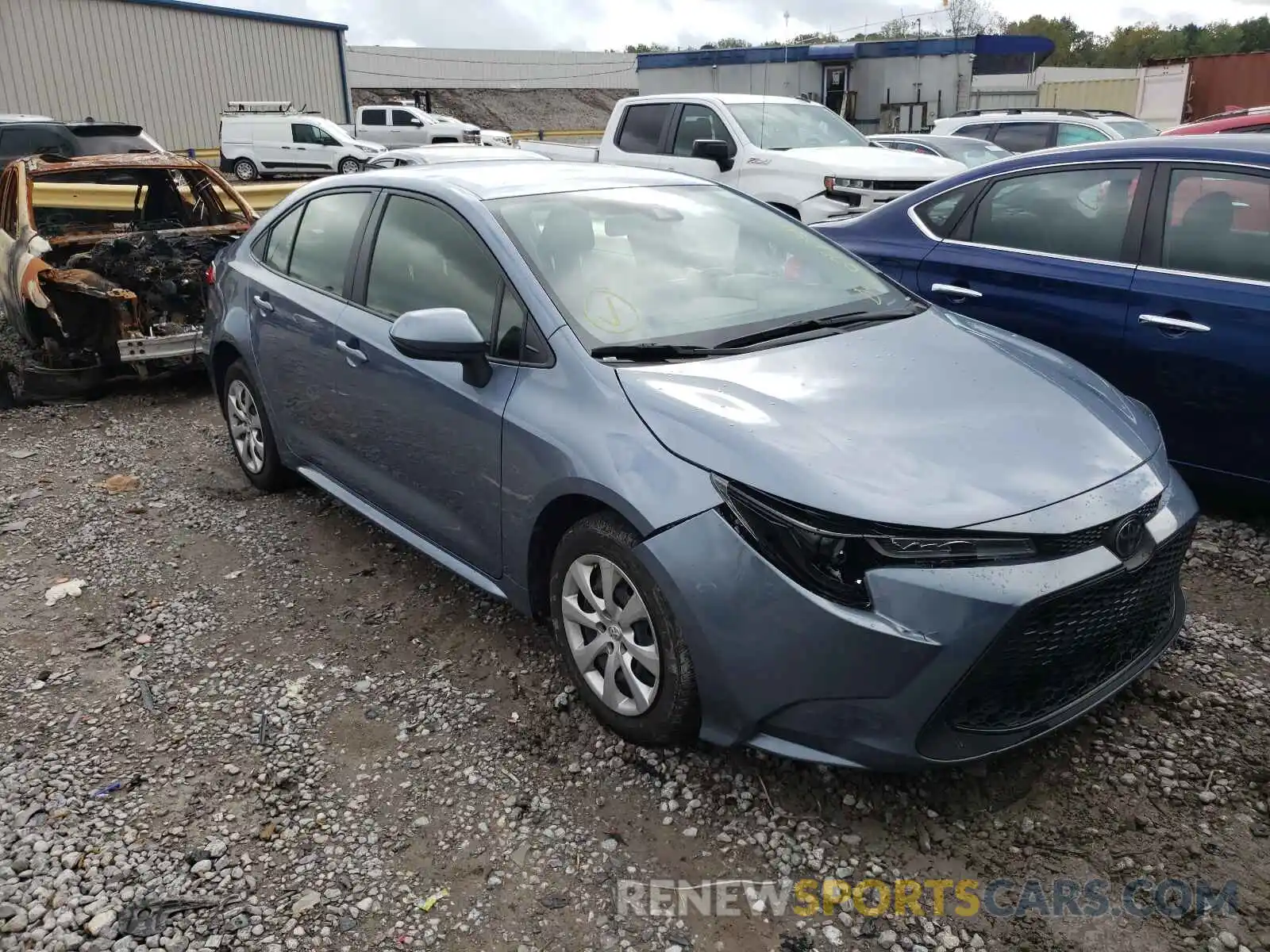 1 Photograph of a damaged car JTDEPRAE2LJ041194 TOYOTA COROLLA 2020