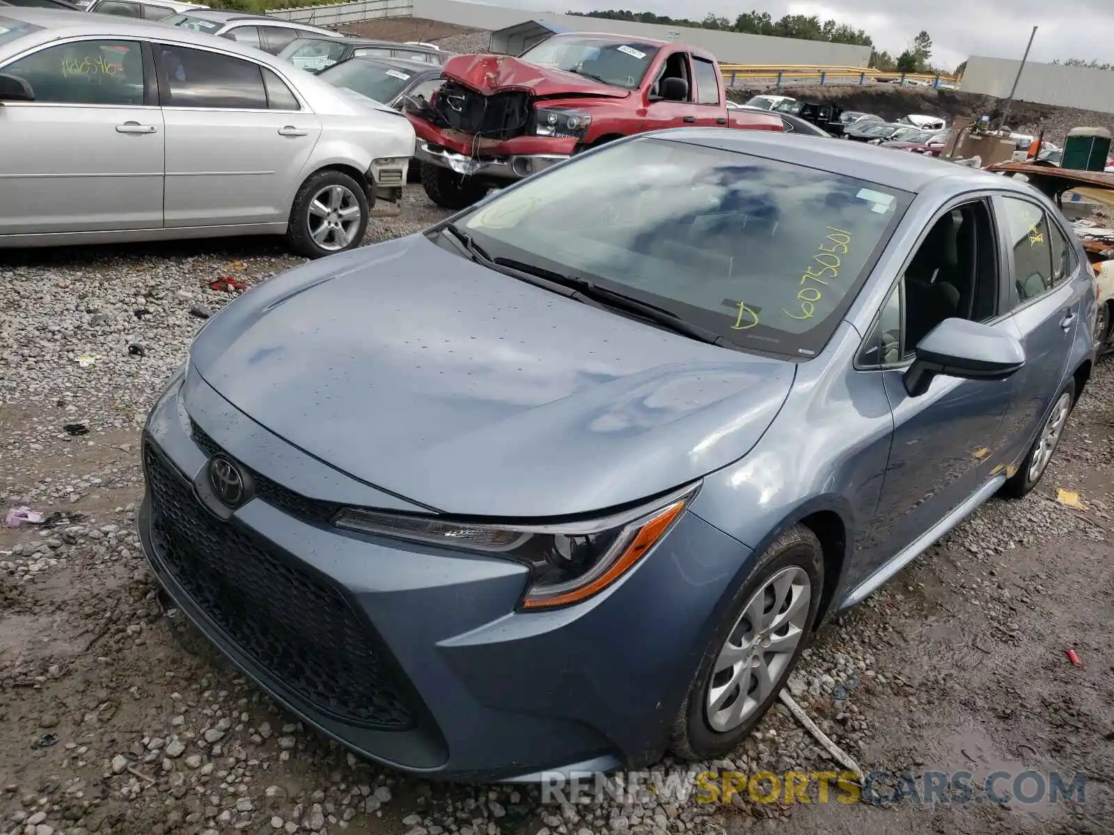 2 Photograph of a damaged car JTDEPRAE2LJ041194 TOYOTA COROLLA 2020