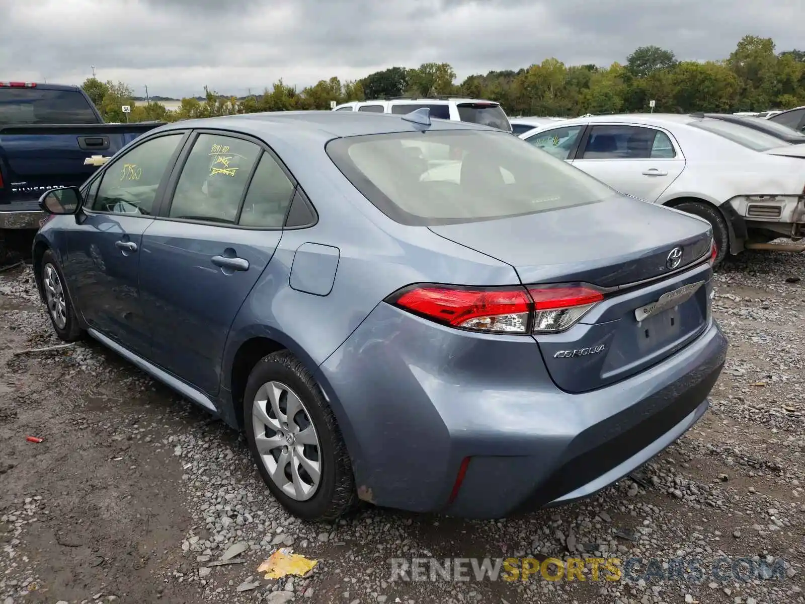 3 Photograph of a damaged car JTDEPRAE2LJ041194 TOYOTA COROLLA 2020