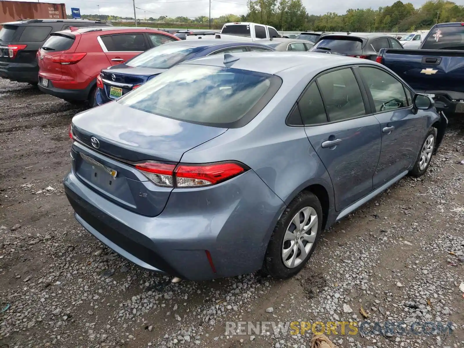 4 Photograph of a damaged car JTDEPRAE2LJ041194 TOYOTA COROLLA 2020