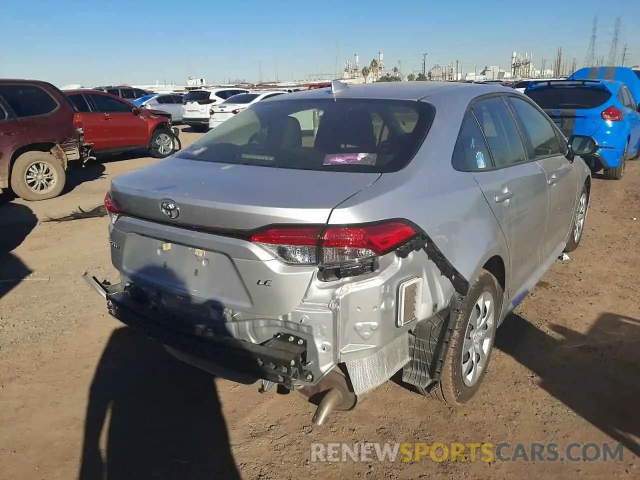 4 Photograph of a damaged car JTDEPRAE2LJ041227 TOYOTA COROLLA 2020