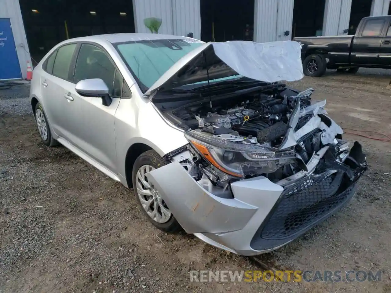 1 Photograph of a damaged car JTDEPRAE2LJ041356 TOYOTA COROLLA 2020