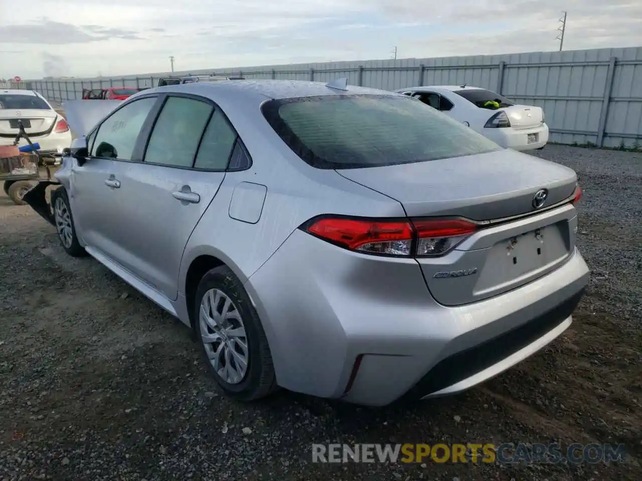 3 Photograph of a damaged car JTDEPRAE2LJ041356 TOYOTA COROLLA 2020