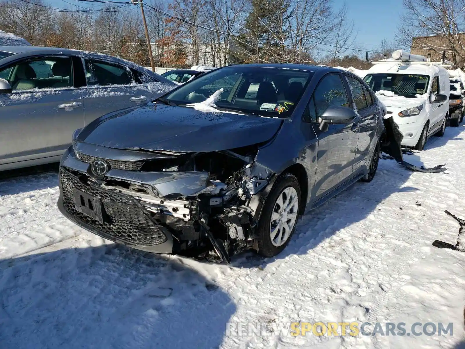 2 Photograph of a damaged car JTDEPRAE2LJ041471 TOYOTA COROLLA 2020