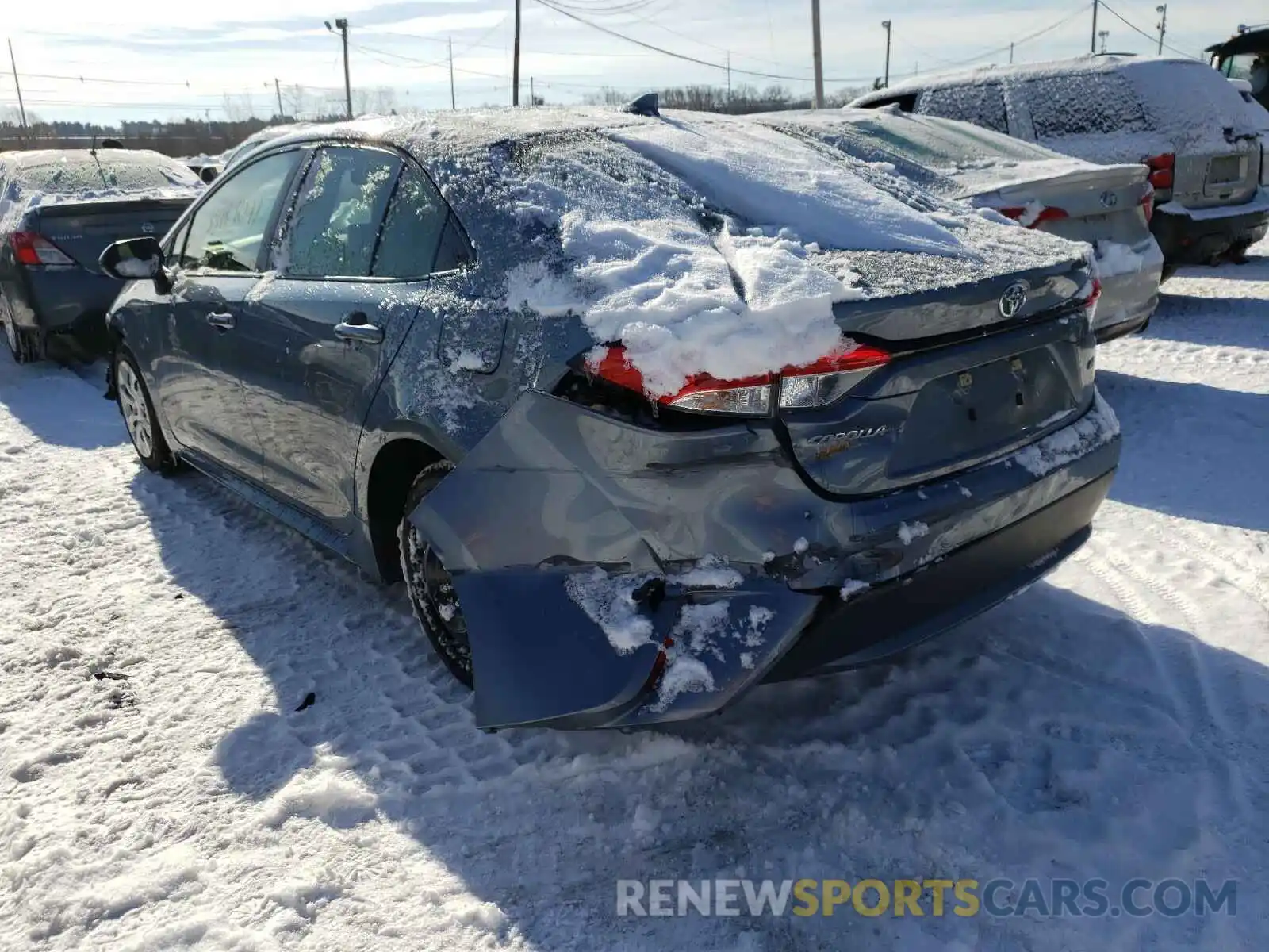 3 Photograph of a damaged car JTDEPRAE2LJ041471 TOYOTA COROLLA 2020