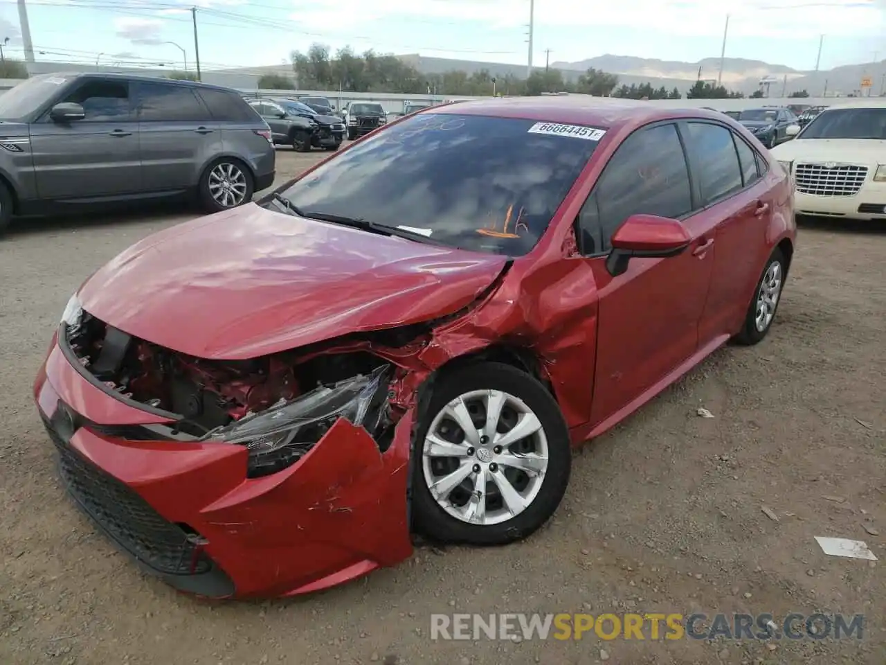 2 Photograph of a damaged car JTDEPRAE2LJ041518 TOYOTA COROLLA 2020