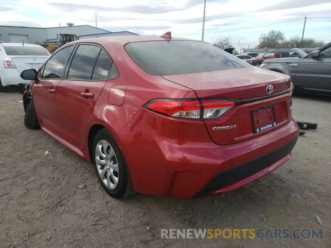 3 Photograph of a damaged car JTDEPRAE2LJ041518 TOYOTA COROLLA 2020