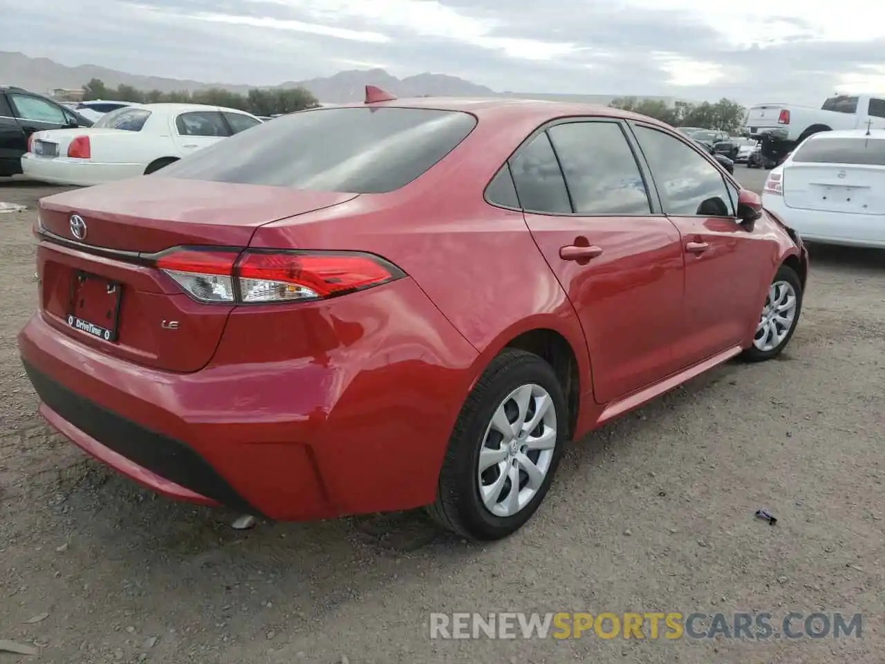 4 Photograph of a damaged car JTDEPRAE2LJ041518 TOYOTA COROLLA 2020