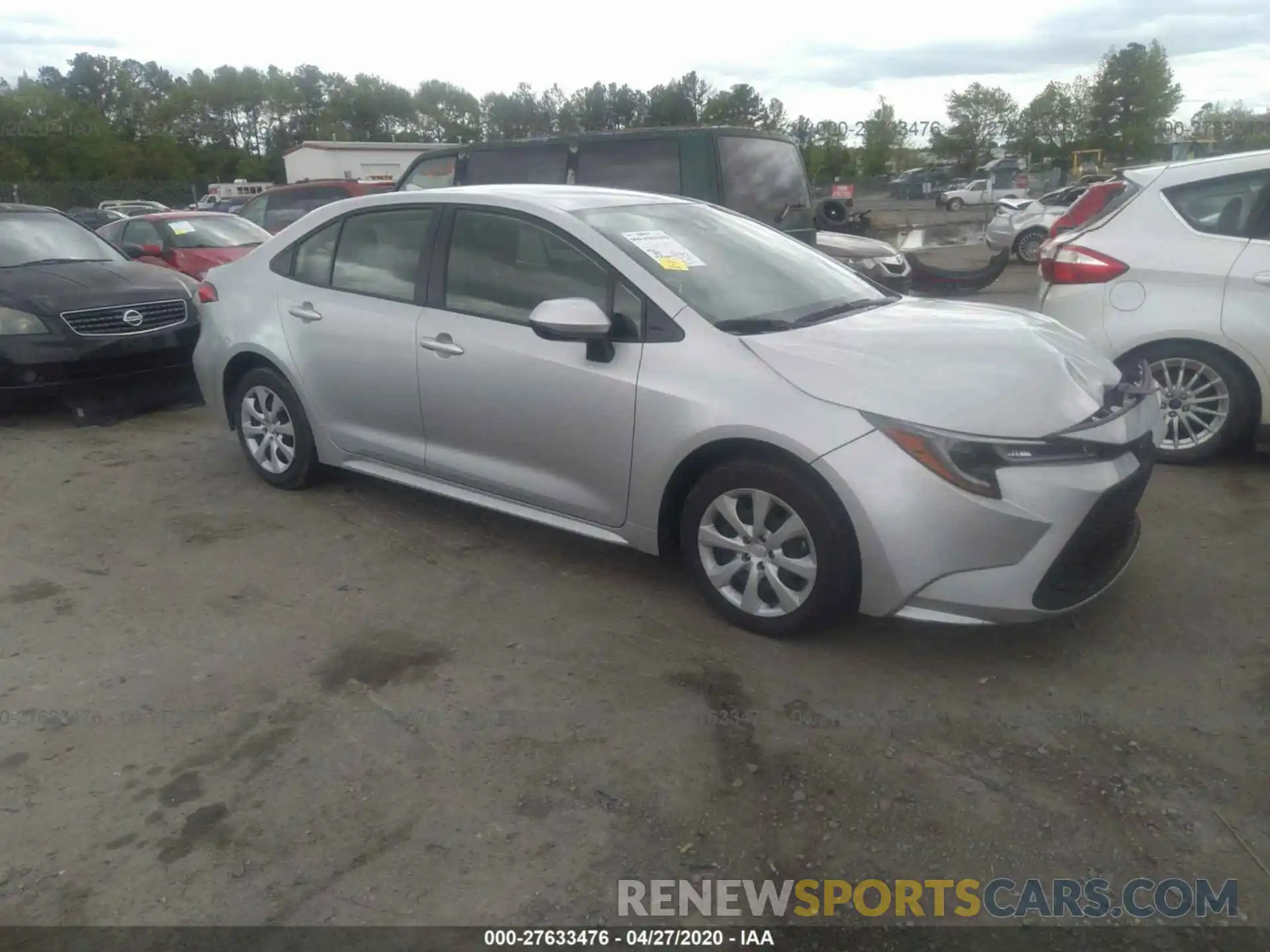 1 Photograph of a damaged car JTDEPRAE2LJ041860 TOYOTA COROLLA 2020