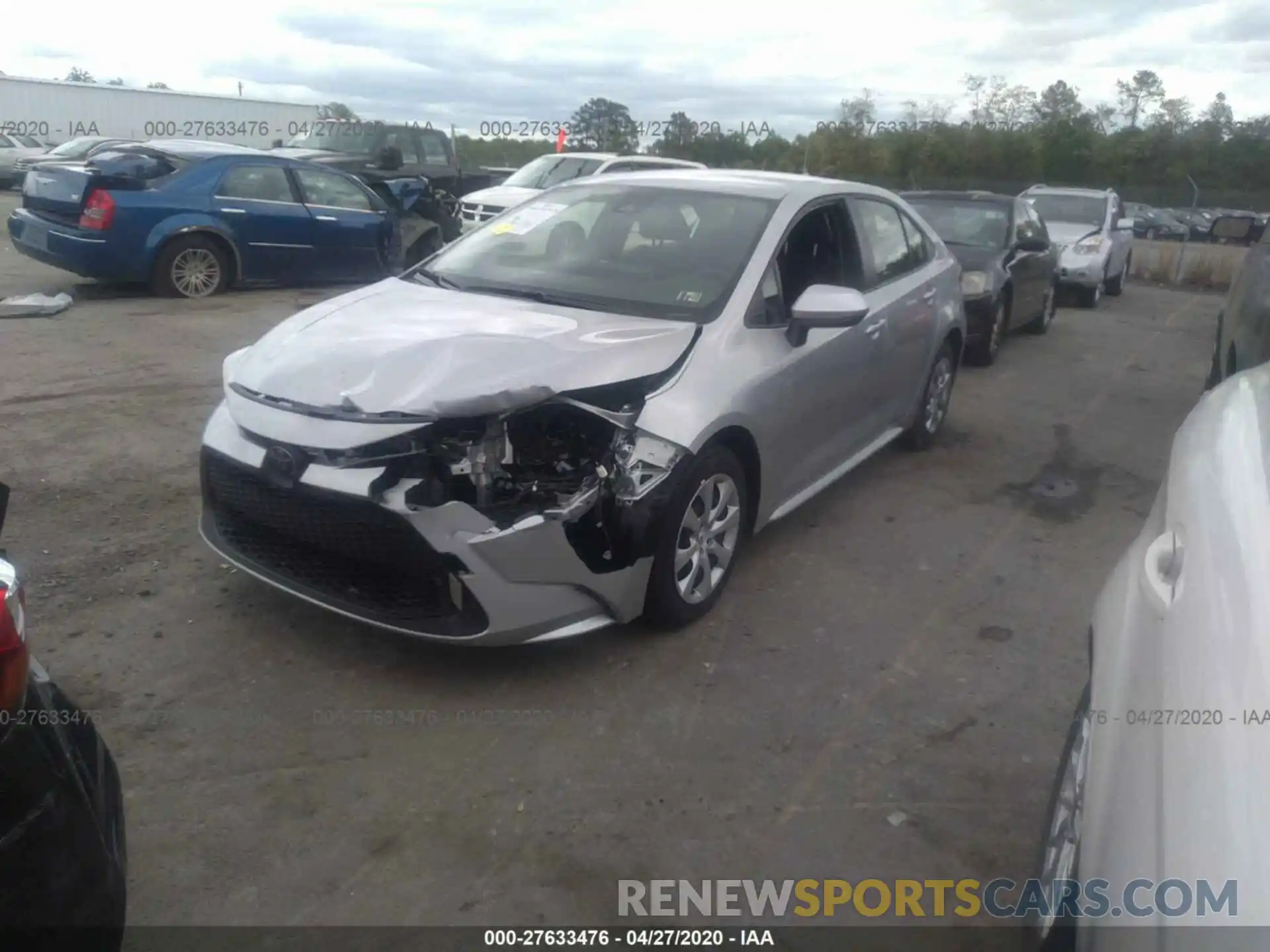 2 Photograph of a damaged car JTDEPRAE2LJ041860 TOYOTA COROLLA 2020