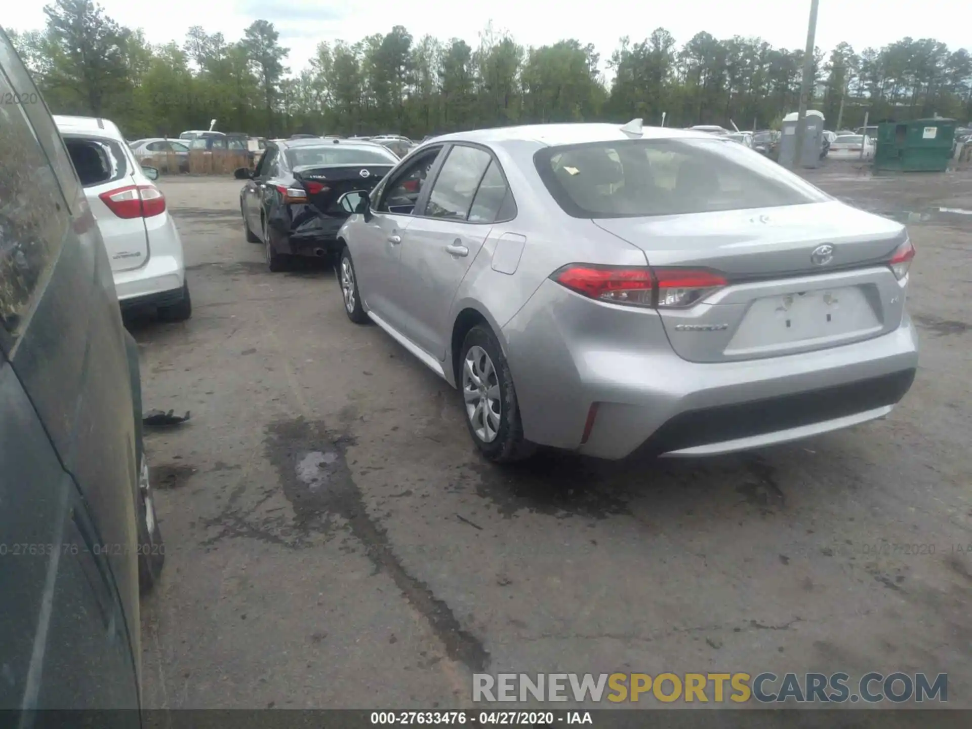 3 Photograph of a damaged car JTDEPRAE2LJ041860 TOYOTA COROLLA 2020