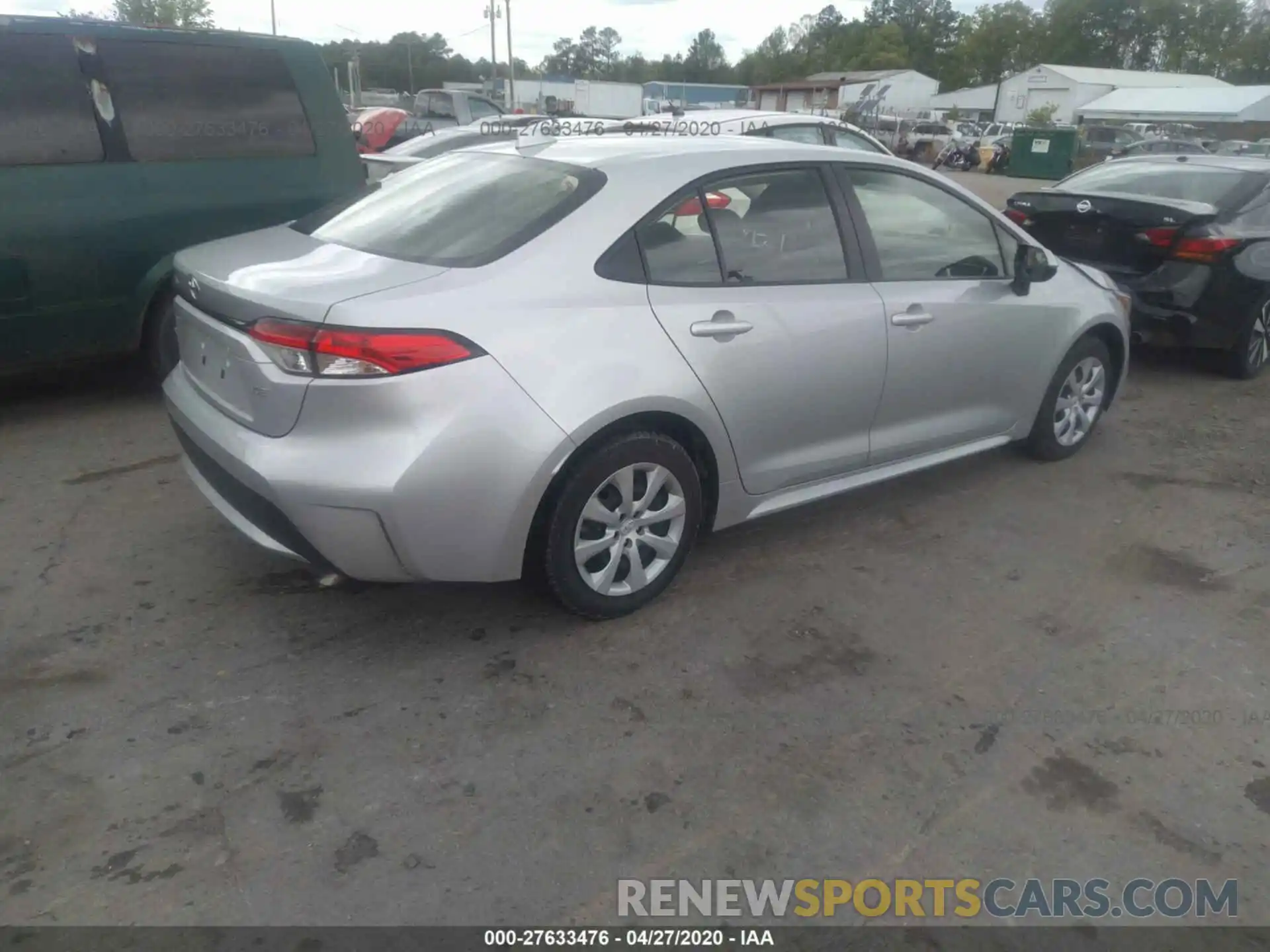 4 Photograph of a damaged car JTDEPRAE2LJ041860 TOYOTA COROLLA 2020