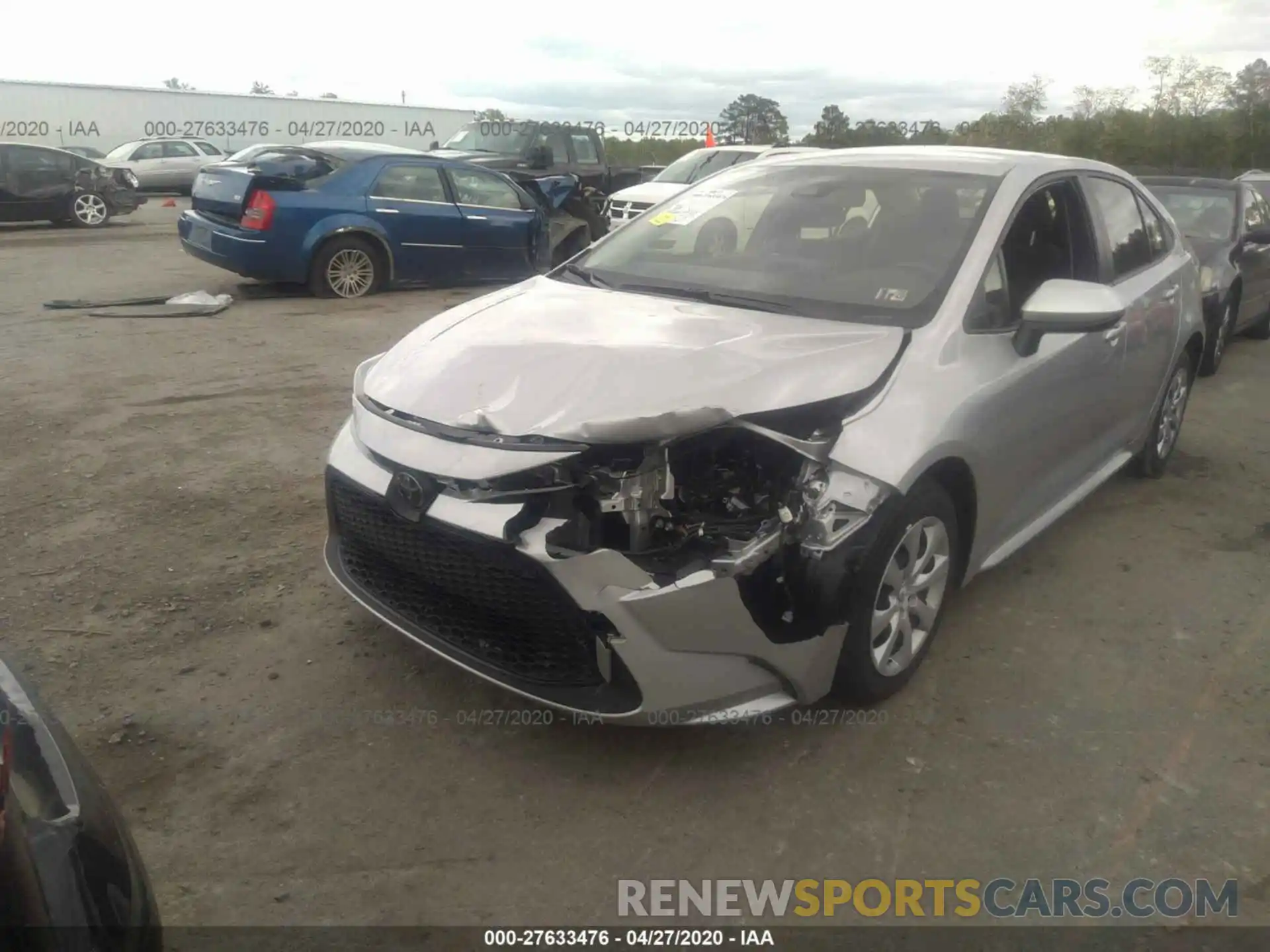 6 Photograph of a damaged car JTDEPRAE2LJ041860 TOYOTA COROLLA 2020