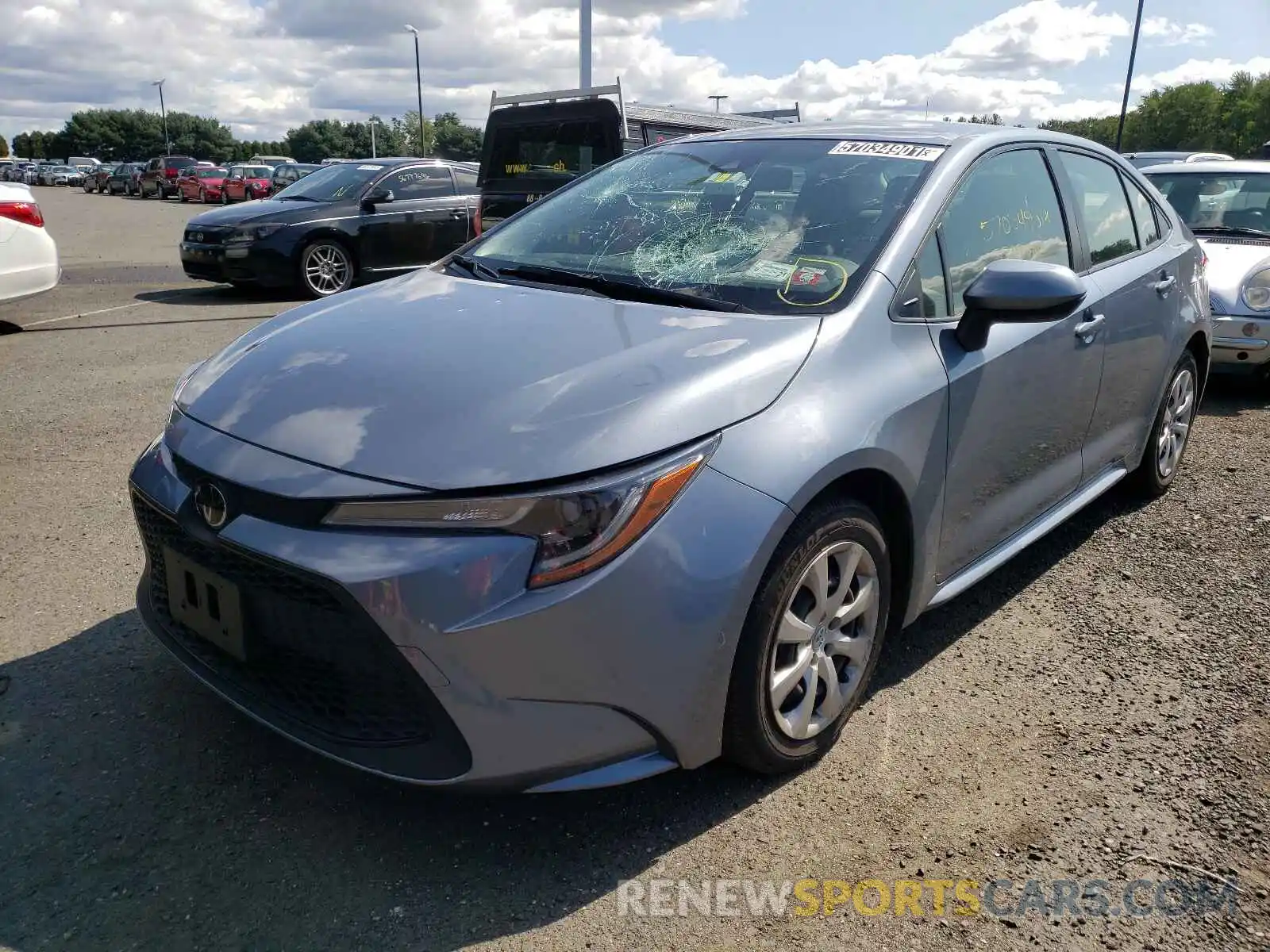 2 Photograph of a damaged car JTDEPRAE2LJ041874 TOYOTA COROLLA 2020