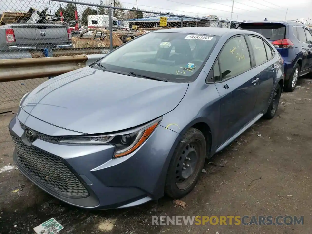 2 Photograph of a damaged car JTDEPRAE2LJ042040 TOYOTA COROLLA 2020