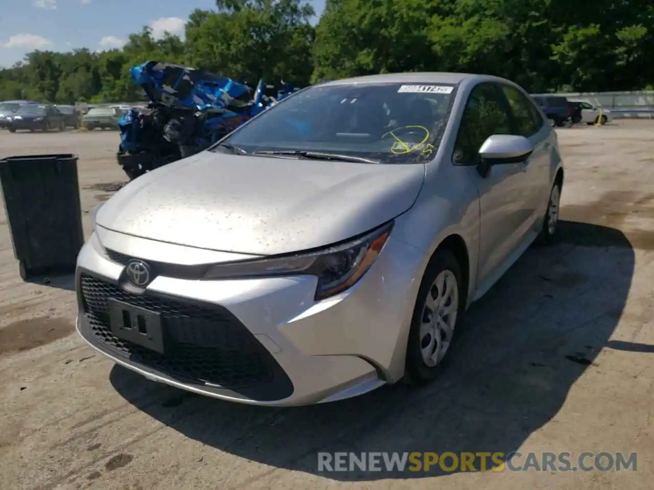 2 Photograph of a damaged car JTDEPRAE2LJ042071 TOYOTA COROLLA 2020