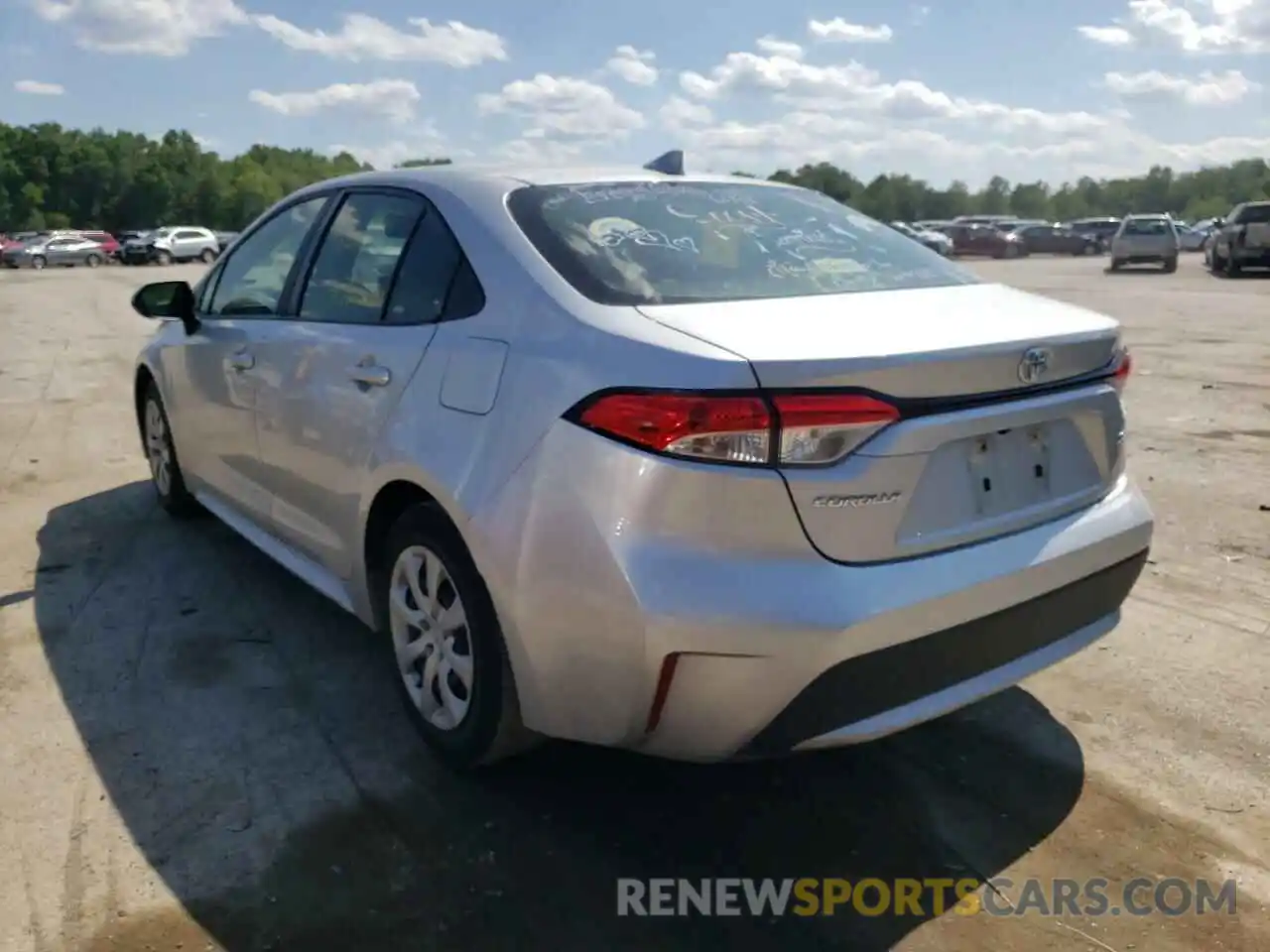 3 Photograph of a damaged car JTDEPRAE2LJ042071 TOYOTA COROLLA 2020