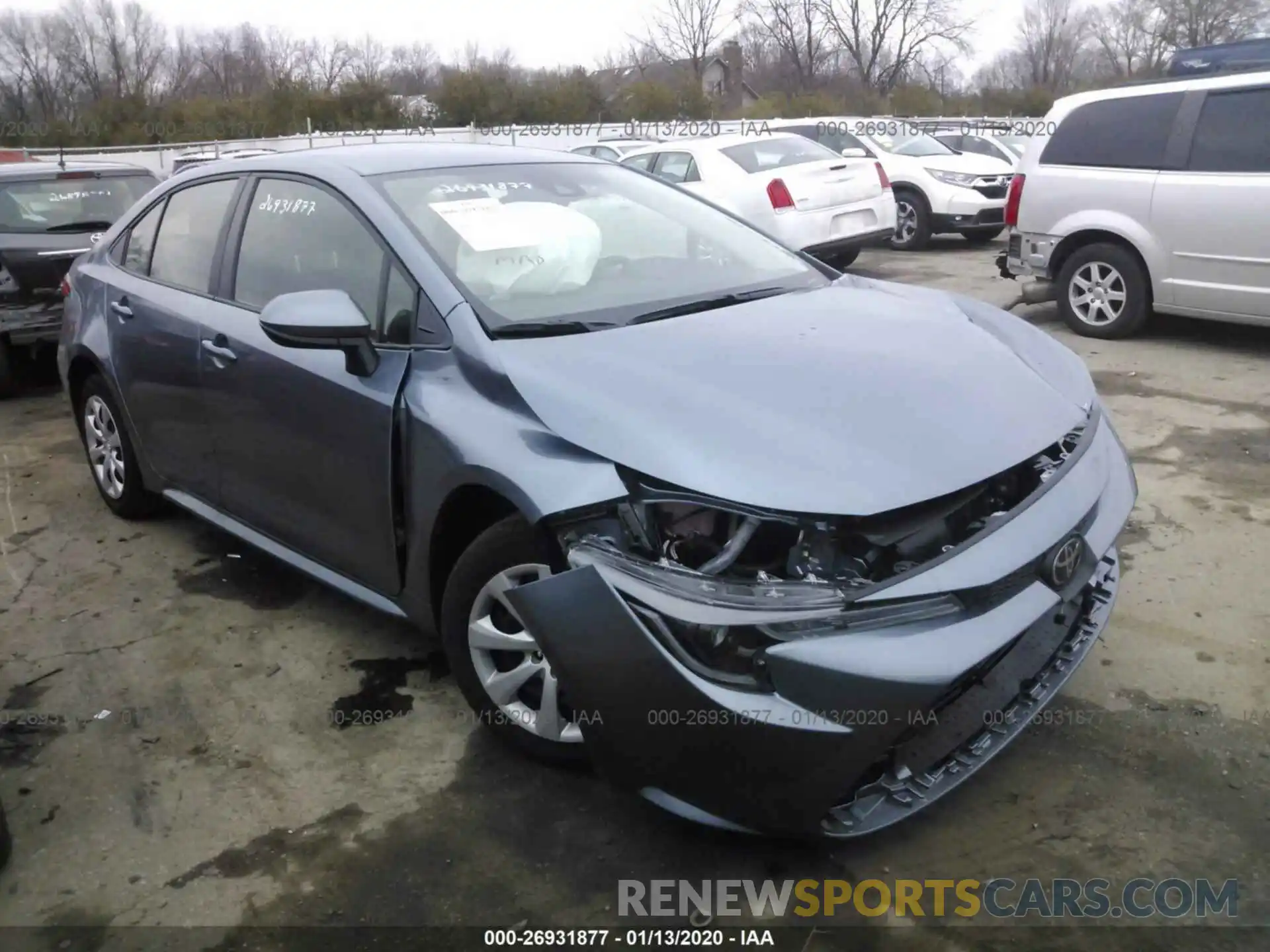 1 Photograph of a damaged car JTDEPRAE2LJ042829 TOYOTA COROLLA 2020