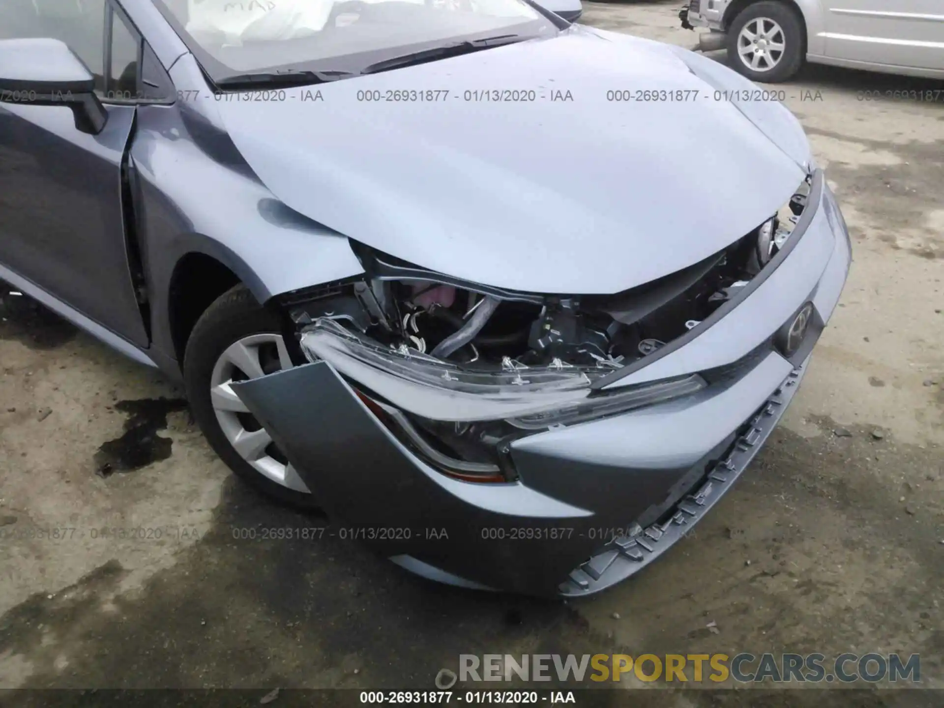 10 Photograph of a damaged car JTDEPRAE2LJ042829 TOYOTA COROLLA 2020