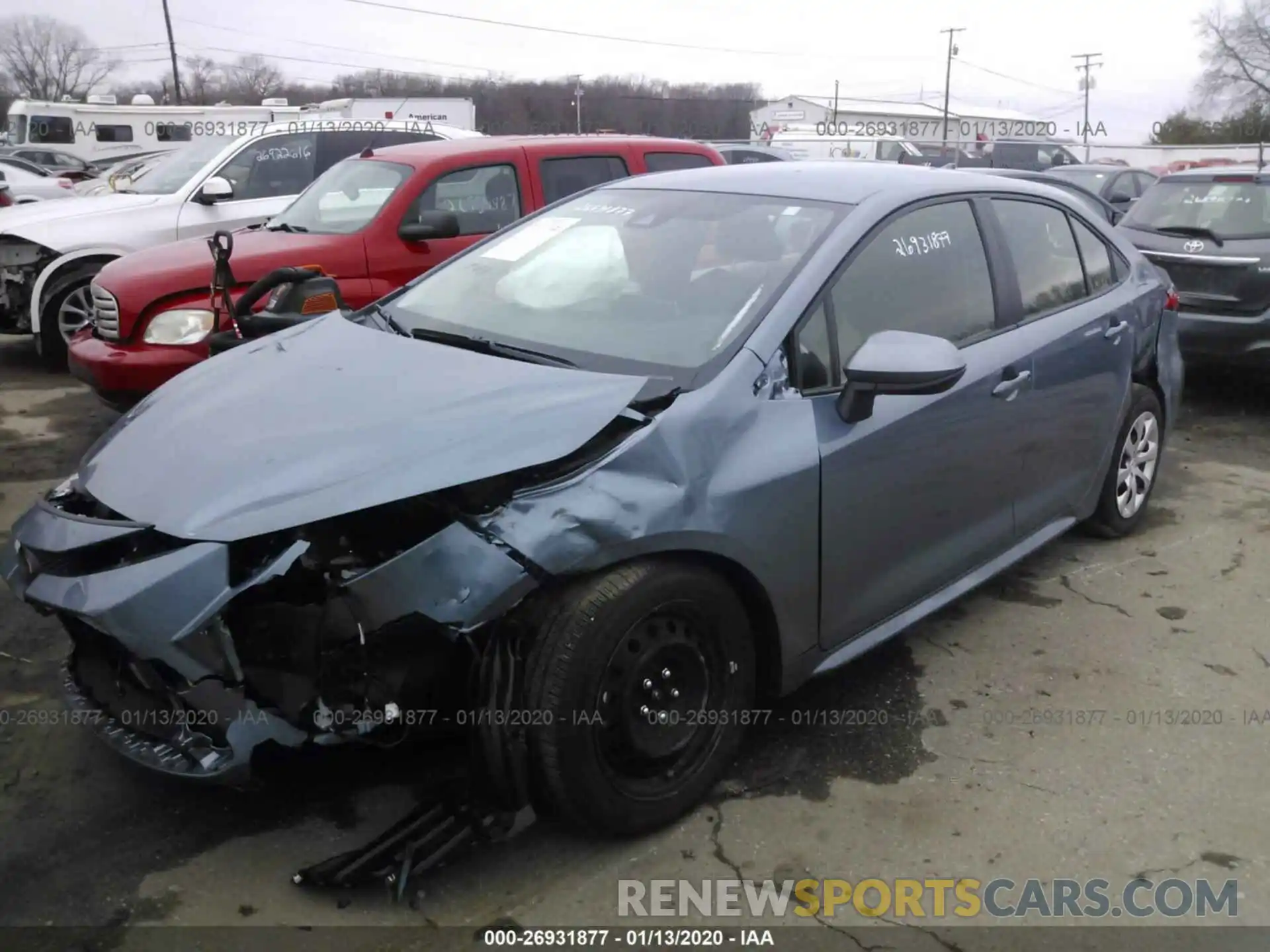 2 Photograph of a damaged car JTDEPRAE2LJ042829 TOYOTA COROLLA 2020