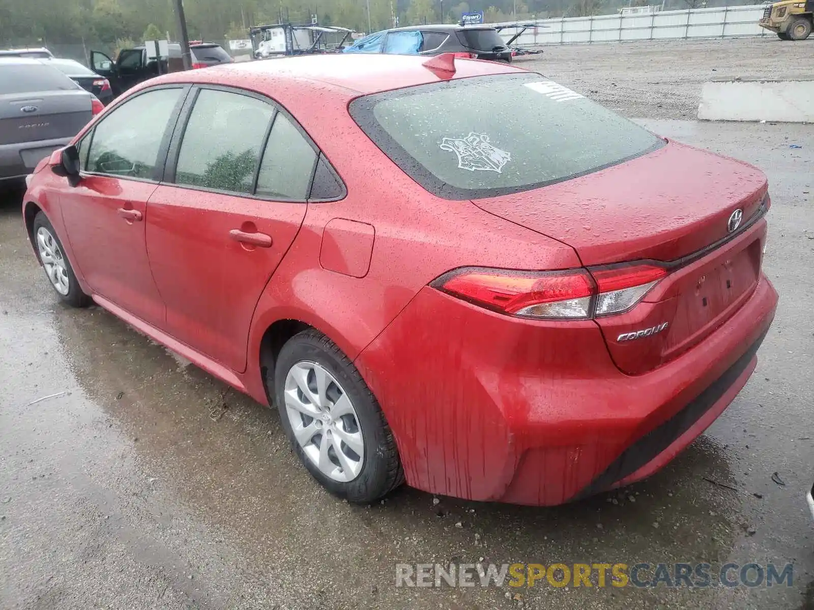 3 Photograph of a damaged car JTDEPRAE2LJ043480 TOYOTA COROLLA 2020