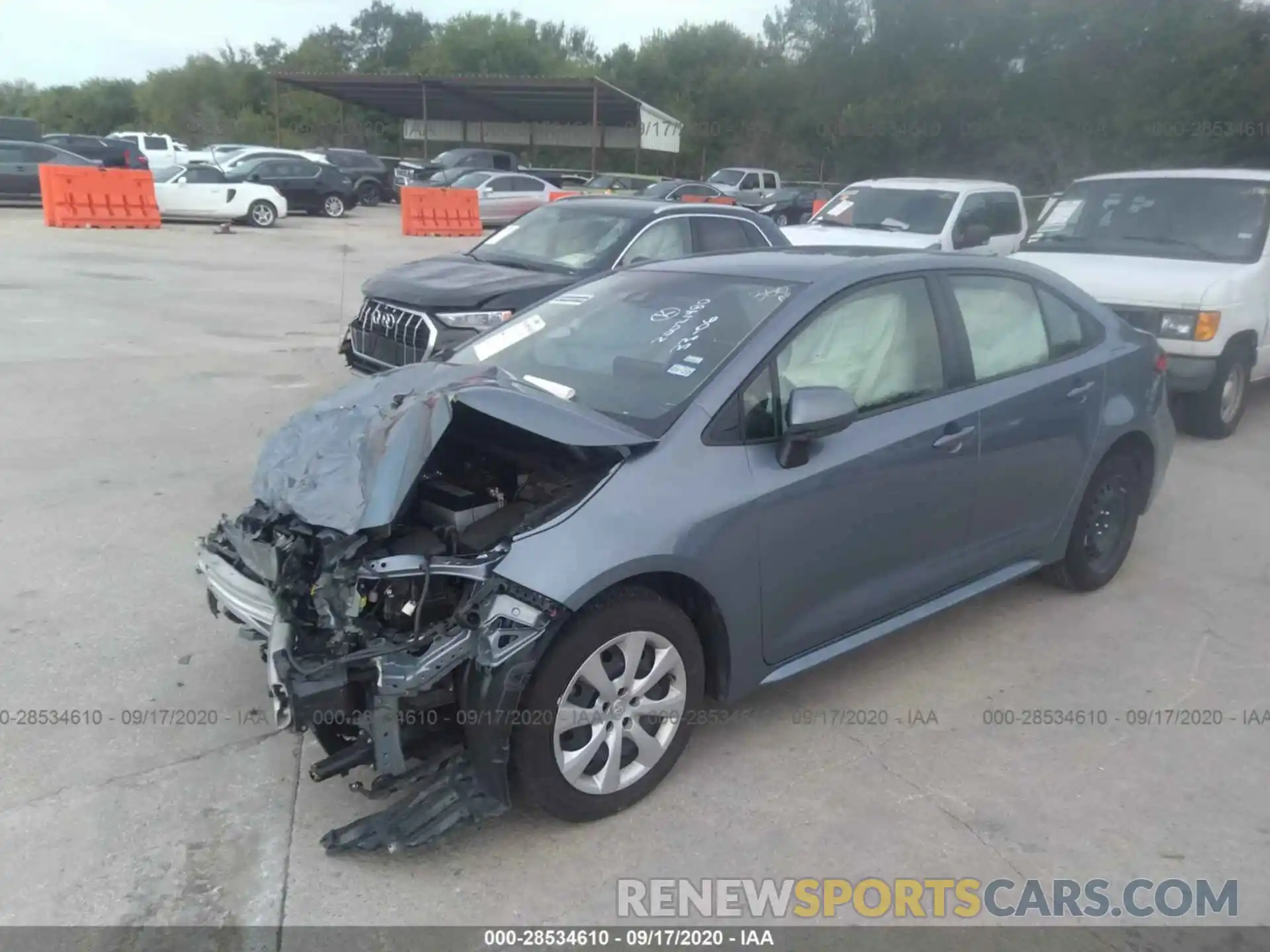 2 Photograph of a damaged car JTDEPRAE2LJ044323 TOYOTA COROLLA 2020