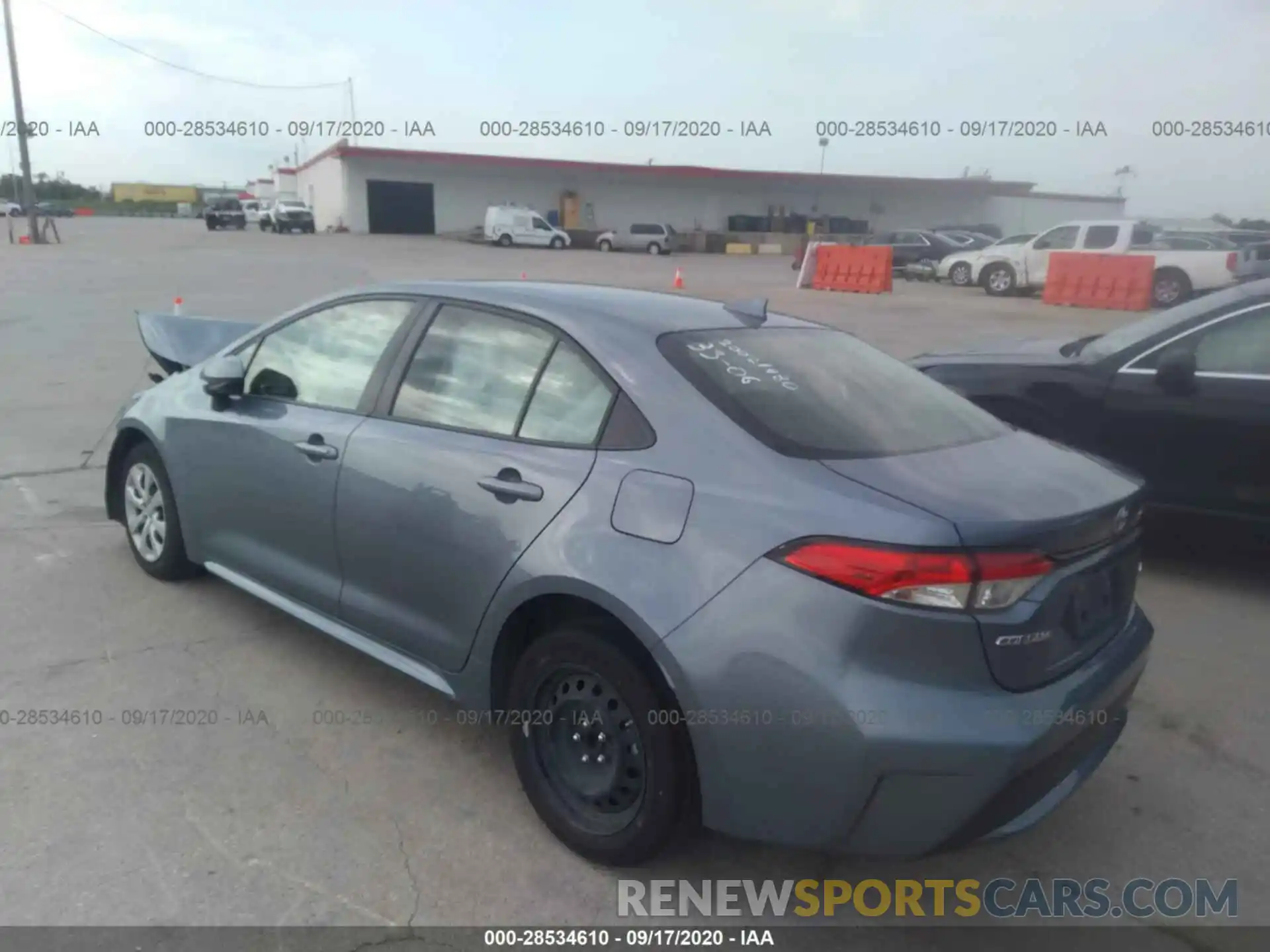 3 Photograph of a damaged car JTDEPRAE2LJ044323 TOYOTA COROLLA 2020