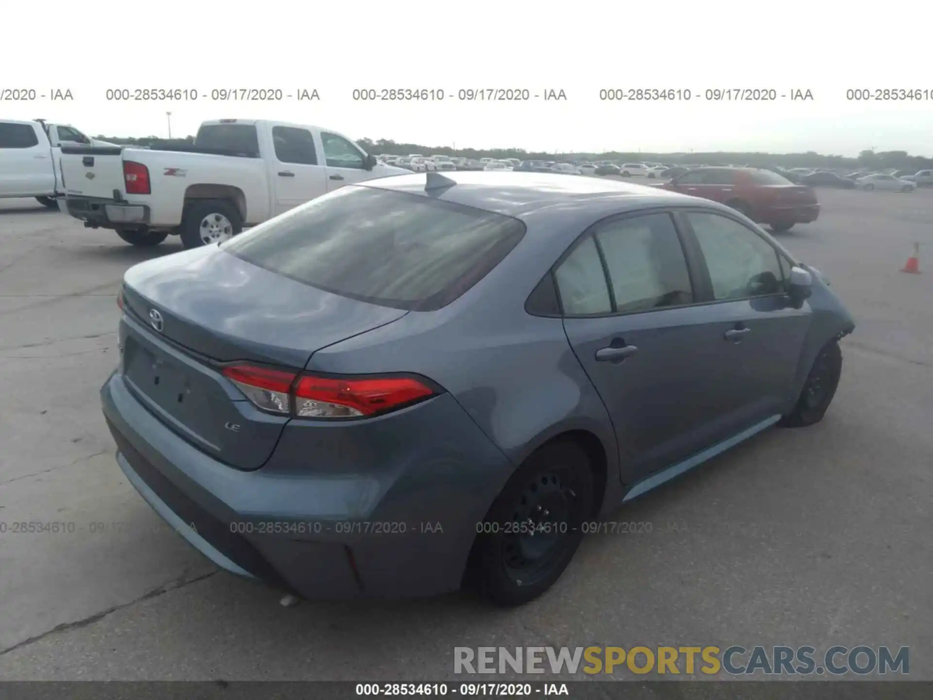 4 Photograph of a damaged car JTDEPRAE2LJ044323 TOYOTA COROLLA 2020