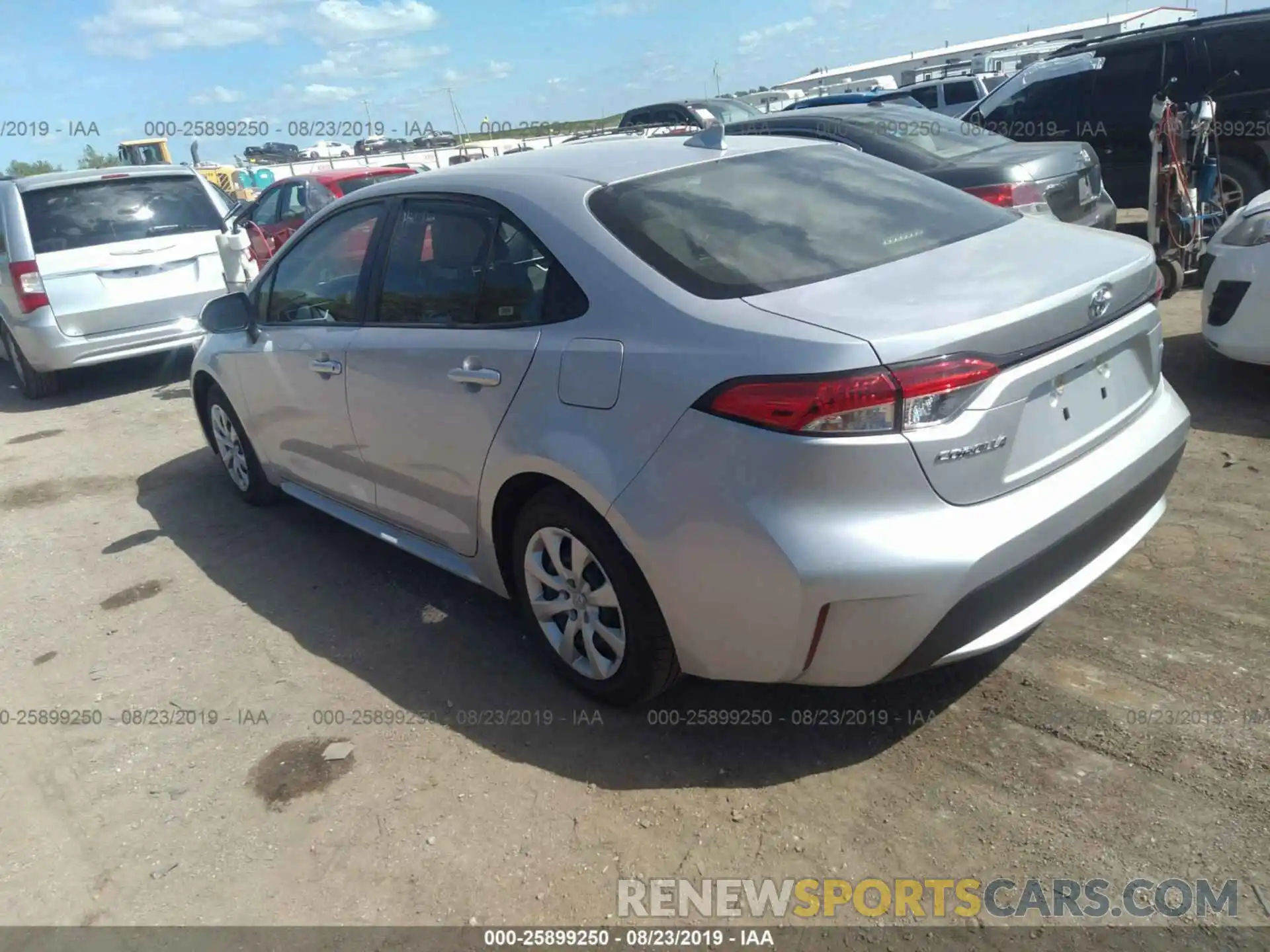 3 Photograph of a damaged car JTDEPRAE2LJ044421 TOYOTA COROLLA 2020