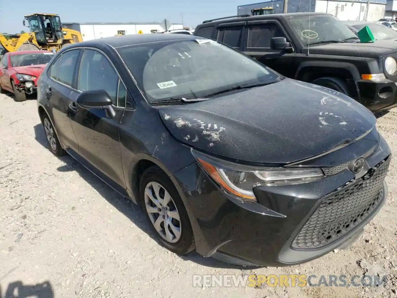 1 Photograph of a damaged car JTDEPRAE2LJ044807 TOYOTA COROLLA 2020