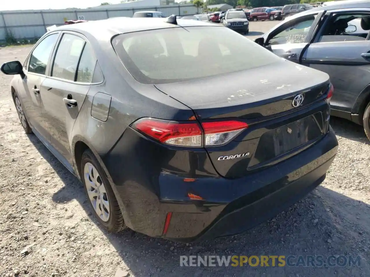 3 Photograph of a damaged car JTDEPRAE2LJ044807 TOYOTA COROLLA 2020