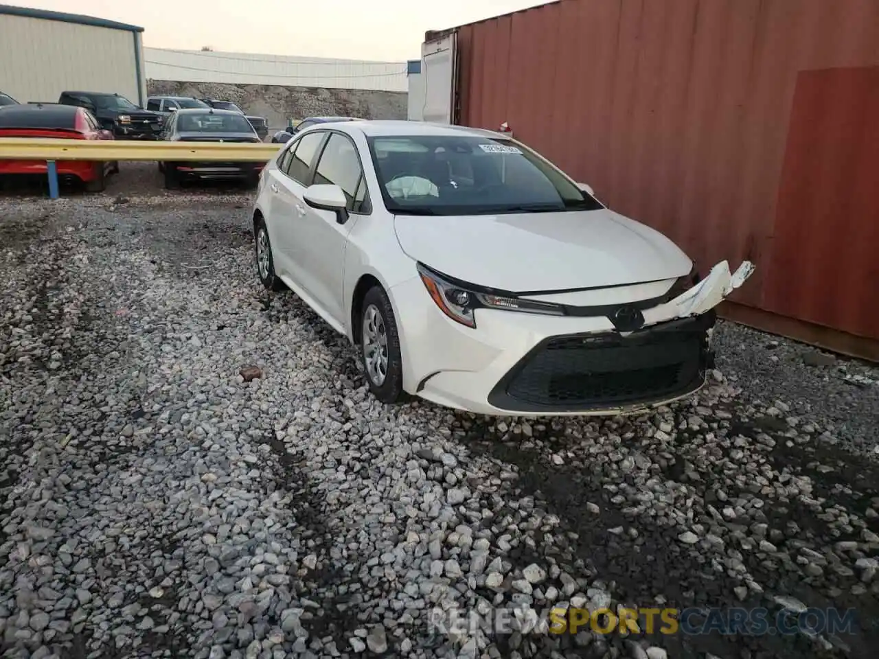 1 Photograph of a damaged car JTDEPRAE2LJ045150 TOYOTA COROLLA 2020