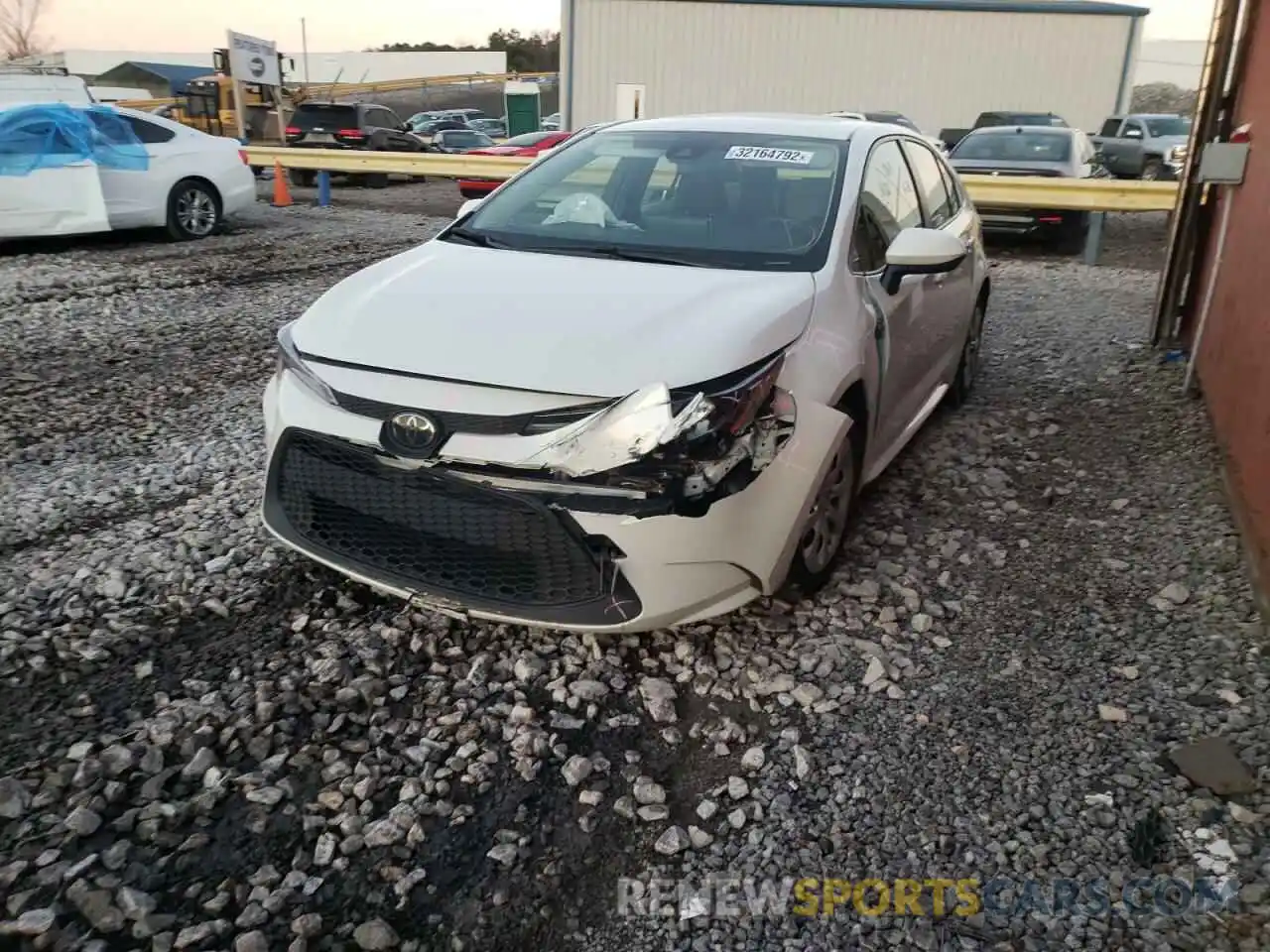 2 Photograph of a damaged car JTDEPRAE2LJ045150 TOYOTA COROLLA 2020