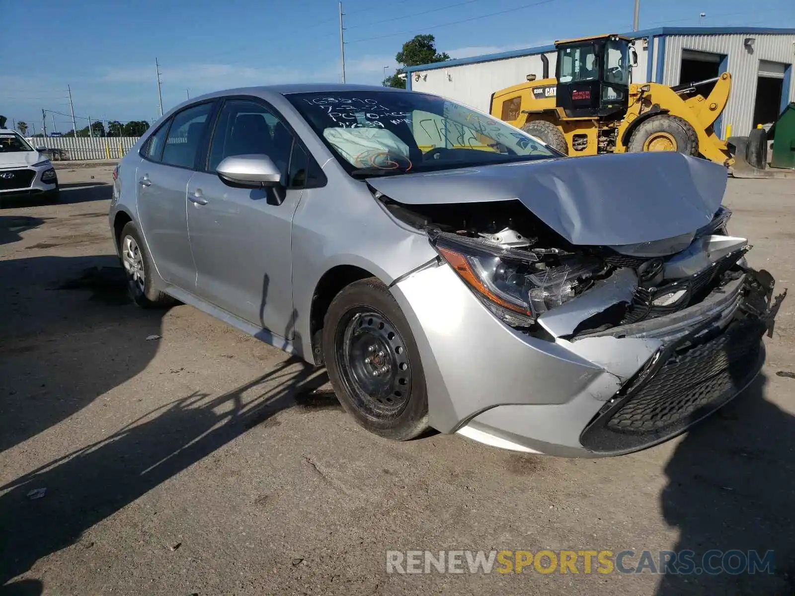 1 Photograph of a damaged car JTDEPRAE2LJ045536 TOYOTA COROLLA 2020