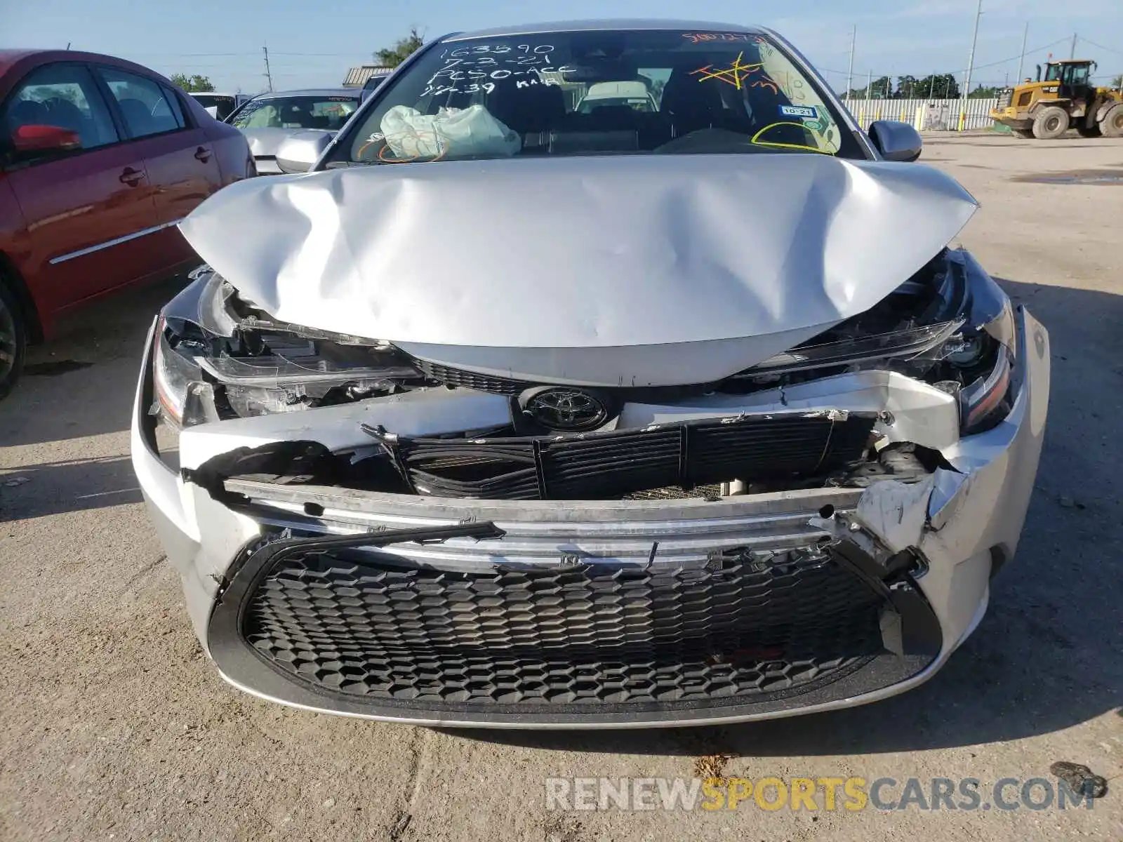 9 Photograph of a damaged car JTDEPRAE2LJ045536 TOYOTA COROLLA 2020