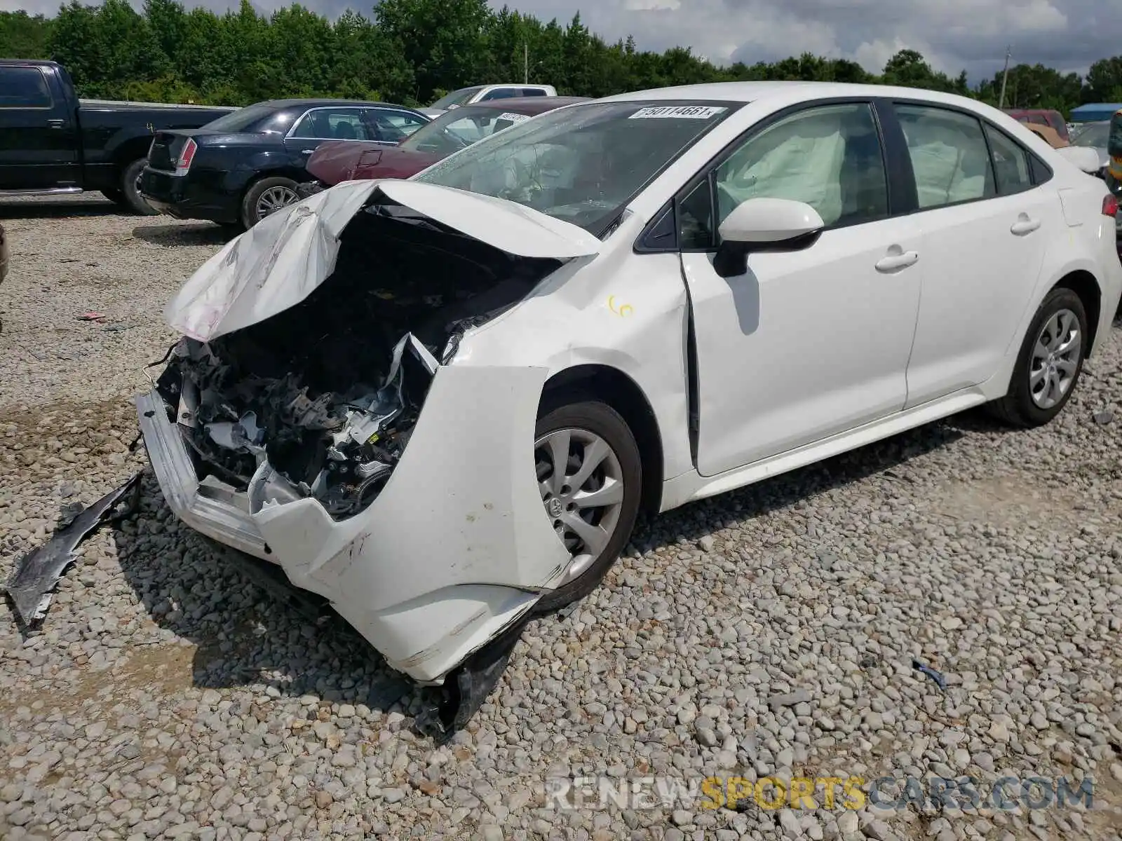 2 Photograph of a damaged car JTDEPRAE2LJ045584 TOYOTA COROLLA 2020