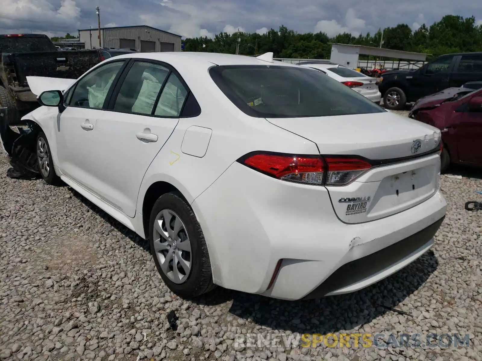 3 Photograph of a damaged car JTDEPRAE2LJ045584 TOYOTA COROLLA 2020