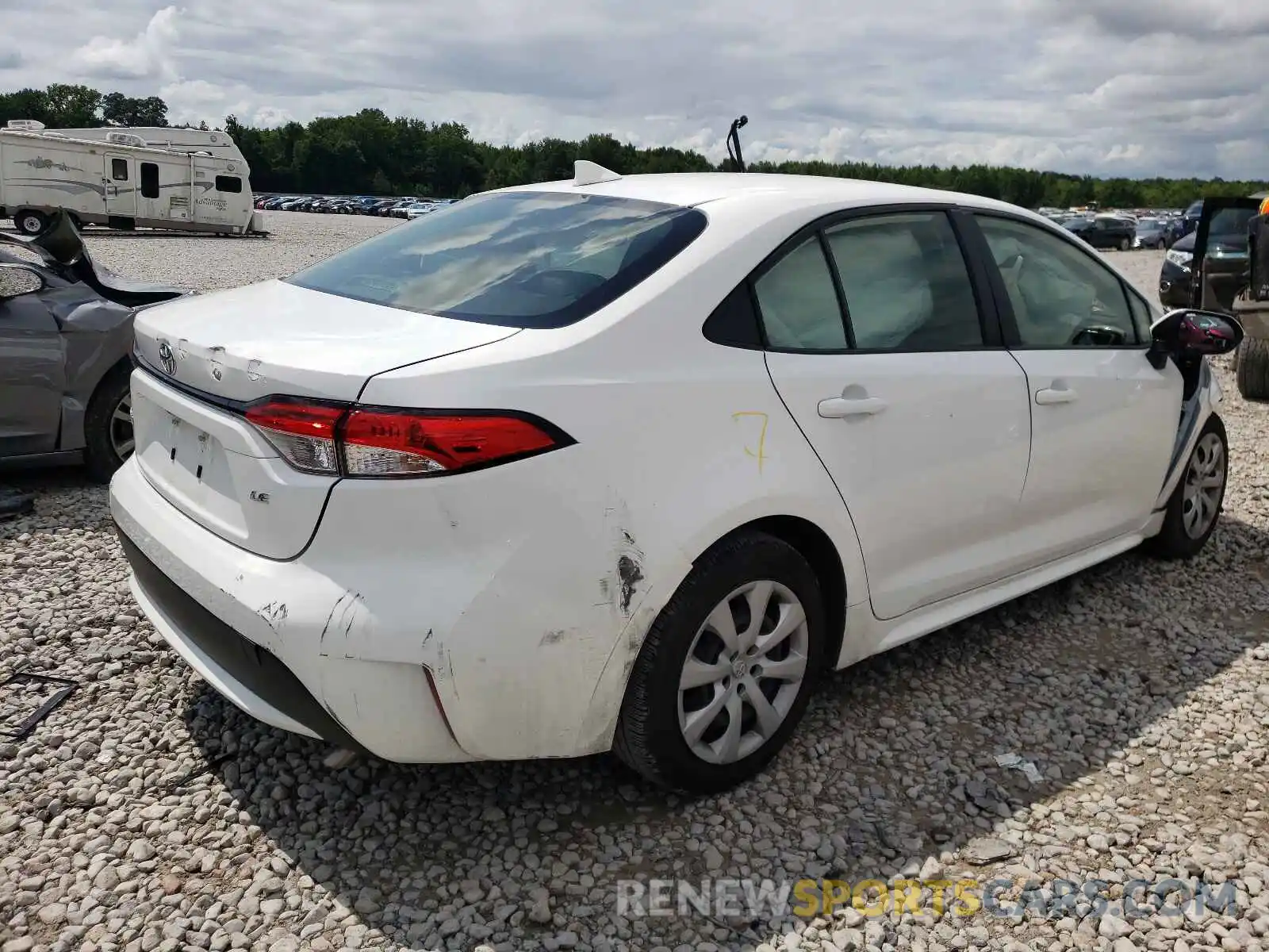 4 Photograph of a damaged car JTDEPRAE2LJ045584 TOYOTA COROLLA 2020