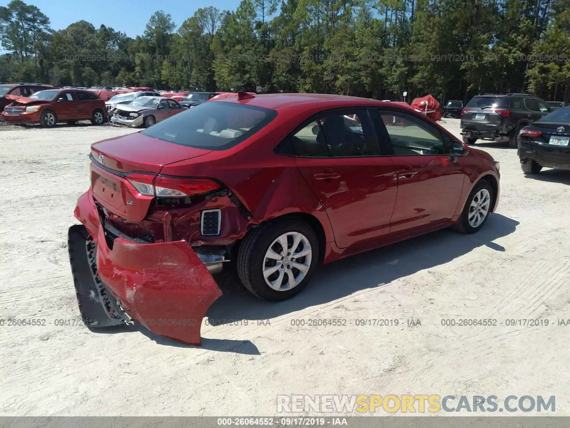 4 Photograph of a damaged car JTDEPRAE2LJ045651 TOYOTA COROLLA 2020