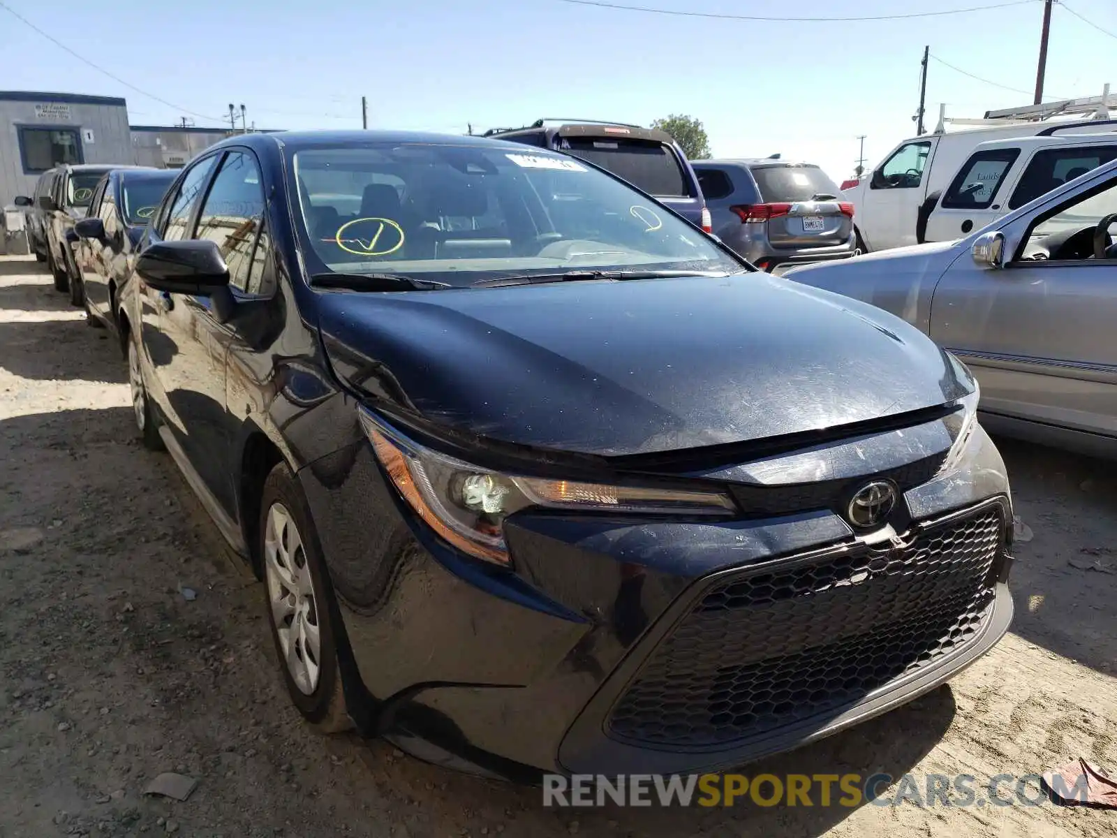 1 Photograph of a damaged car JTDEPRAE2LJ045682 TOYOTA COROLLA 2020