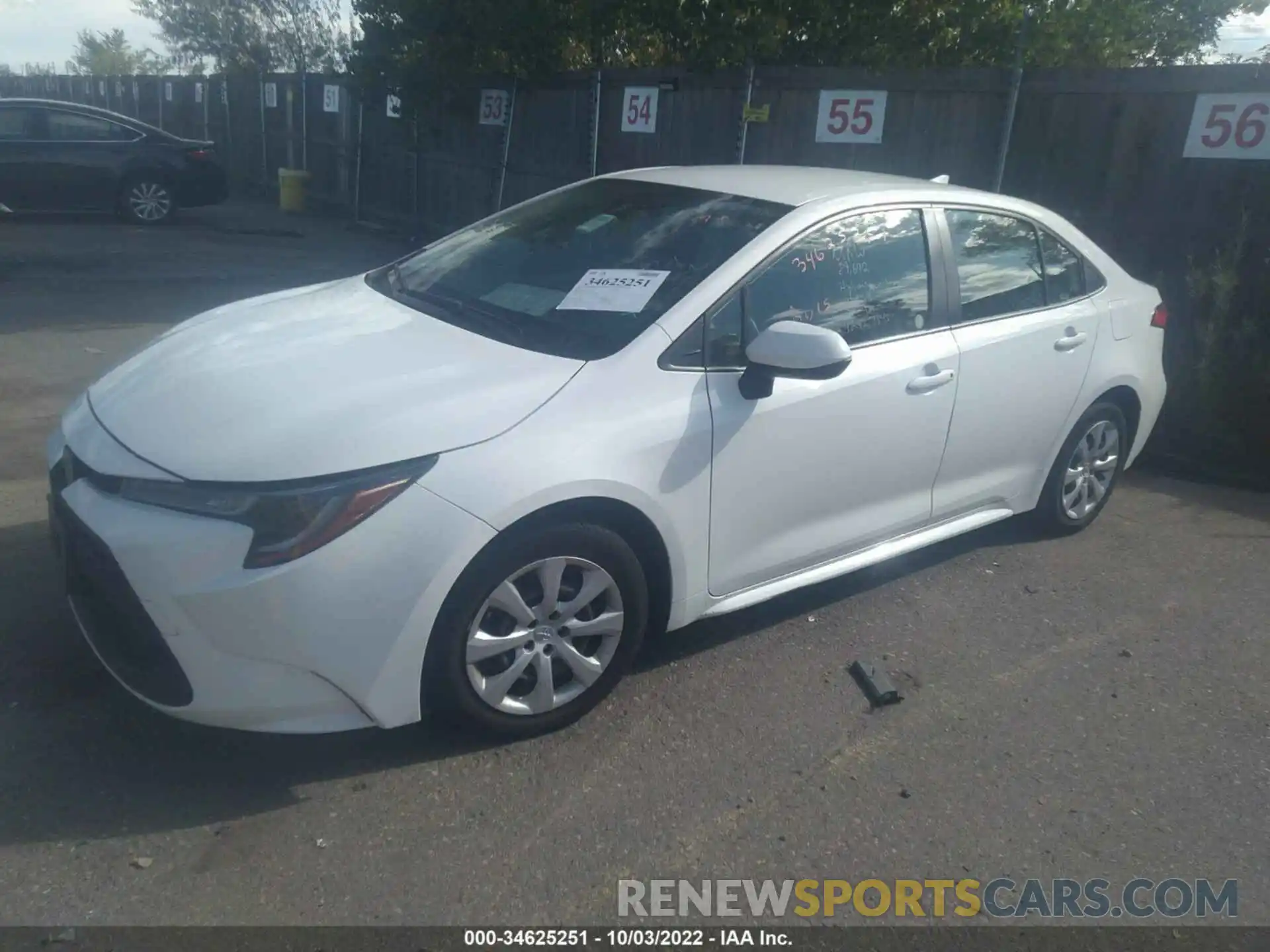 2 Photograph of a damaged car JTDEPRAE2LJ045696 TOYOTA COROLLA 2020